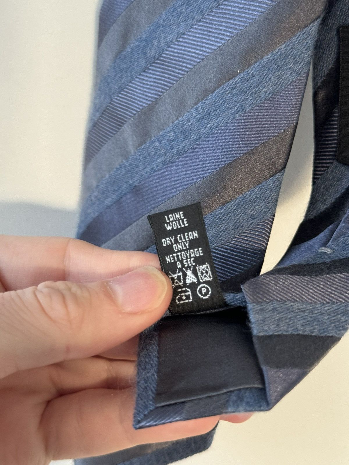 Giorgio Armani Handmade Wool and Silk Striped Tie FW14 Size ONE SIZE - 5 Thumbnail