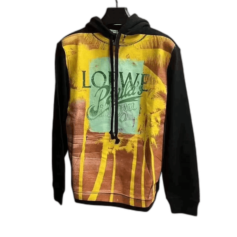 Loewe Loewe Black Hoodie with Palm Tree Print Size US XS / EU 42 / 0 - 1 Thumbnail