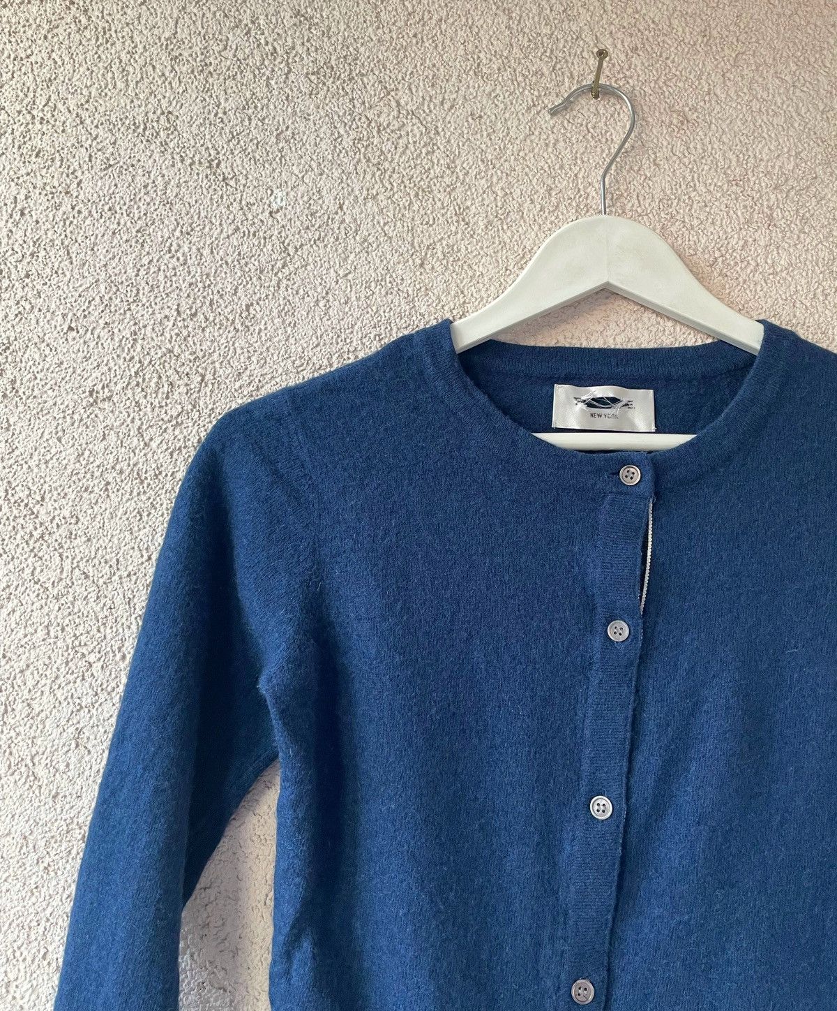 Thom Browne Thom Browne Blue Merino Wool Warm Cardigan Size M Stripe Arm Size M / US 6-8 / IT 42-44 - 2 Thumbnail