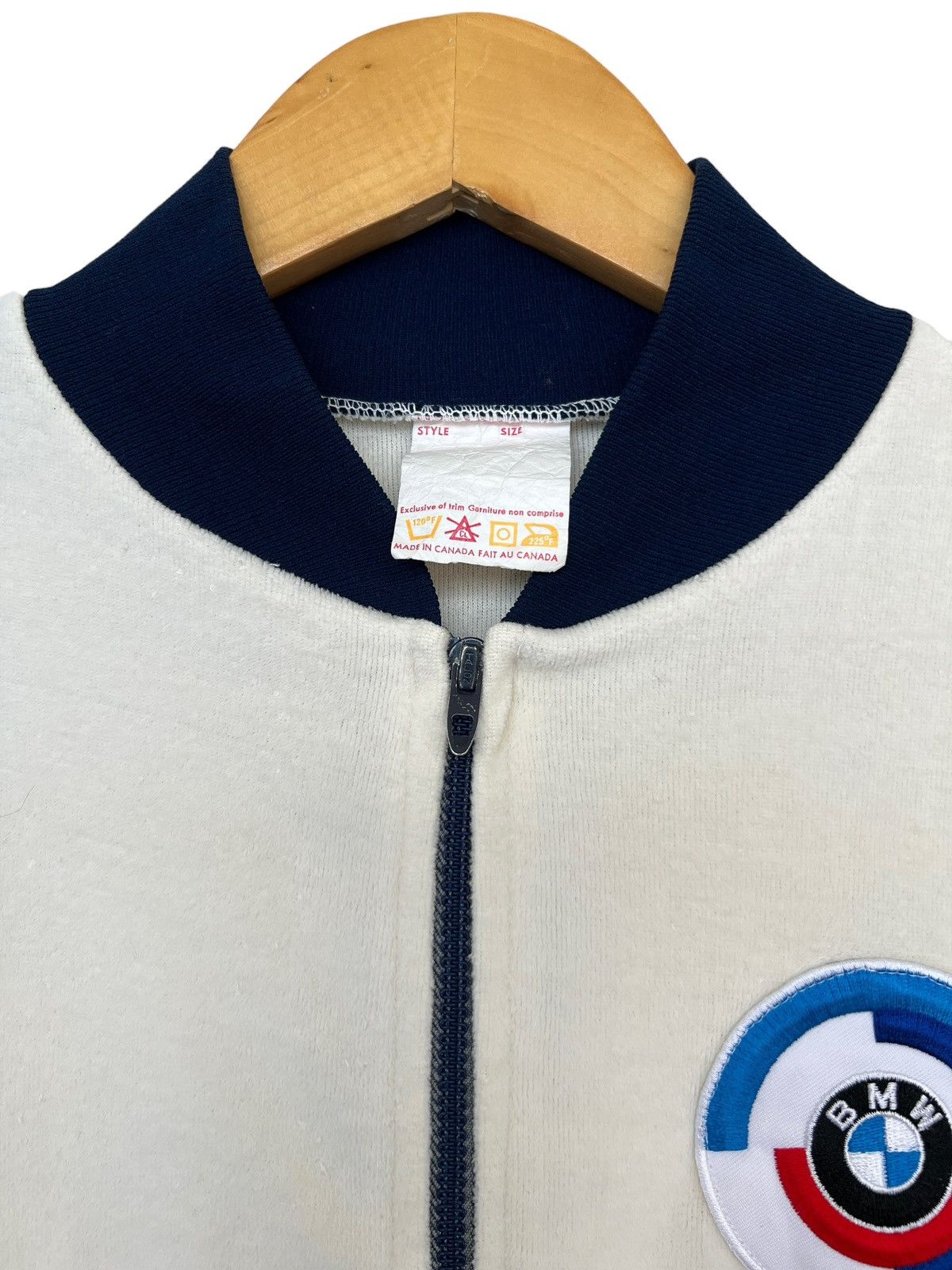 BMW Rare🔥🔥🔥 Vintage 80s BMW Racing Zipup Sweater Size S / US 4 / IT 40 - 6 Thumbnail