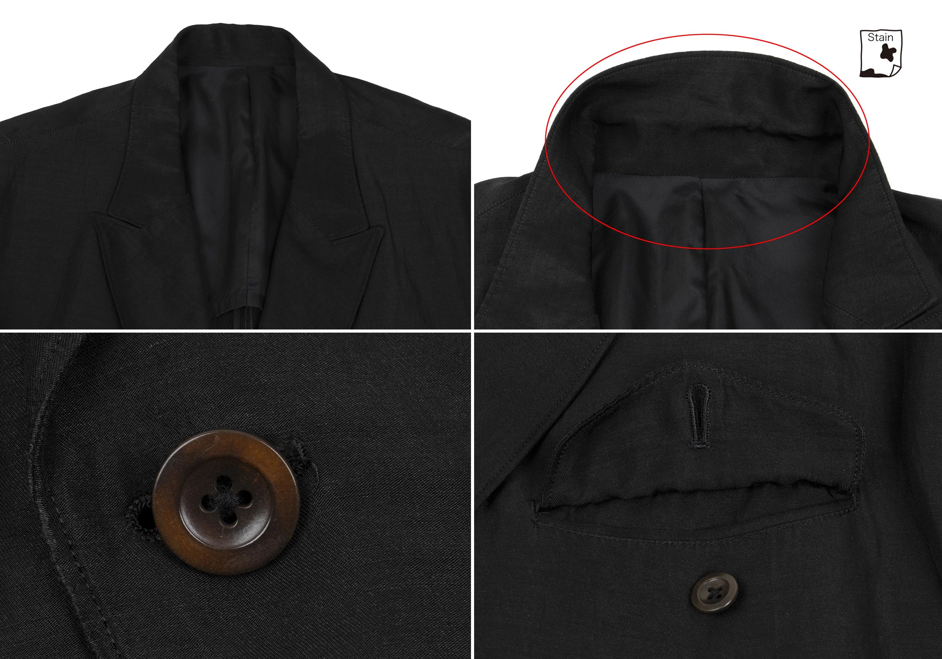 Yohji Yamamoto Yohji Yamamoto Tailored Jacket in Black Size US XL / EU 56 / 4 - 3 Thumbnail