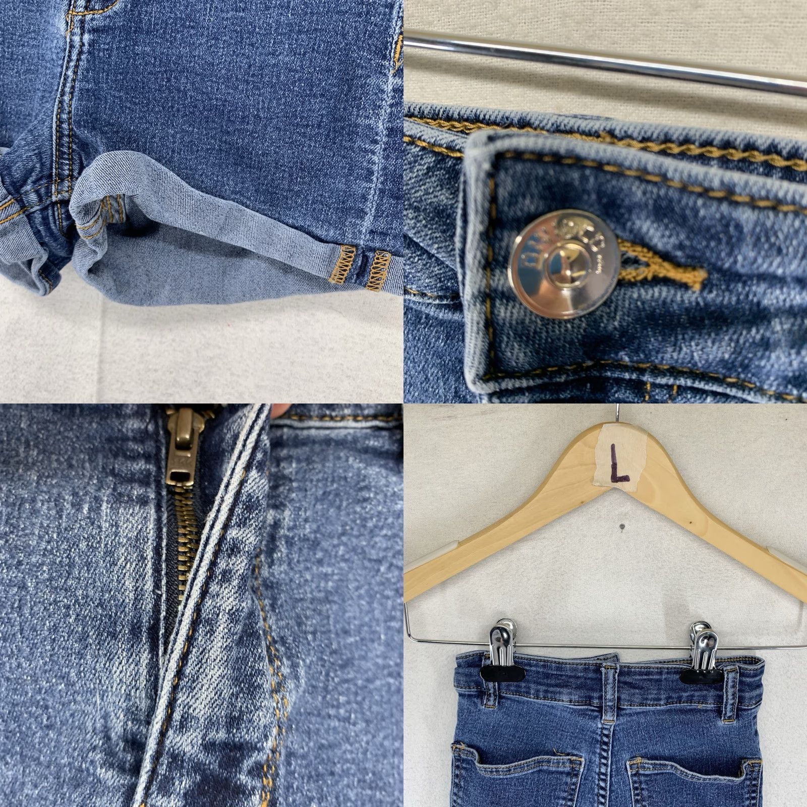 H&M VINTAGE H&M Divided Women's High-Rise Denim Shorts Stretch Cotton Casual Holiday Beach US 4 Size 27" / US 4 / IT 40 - 8 Thumbnail