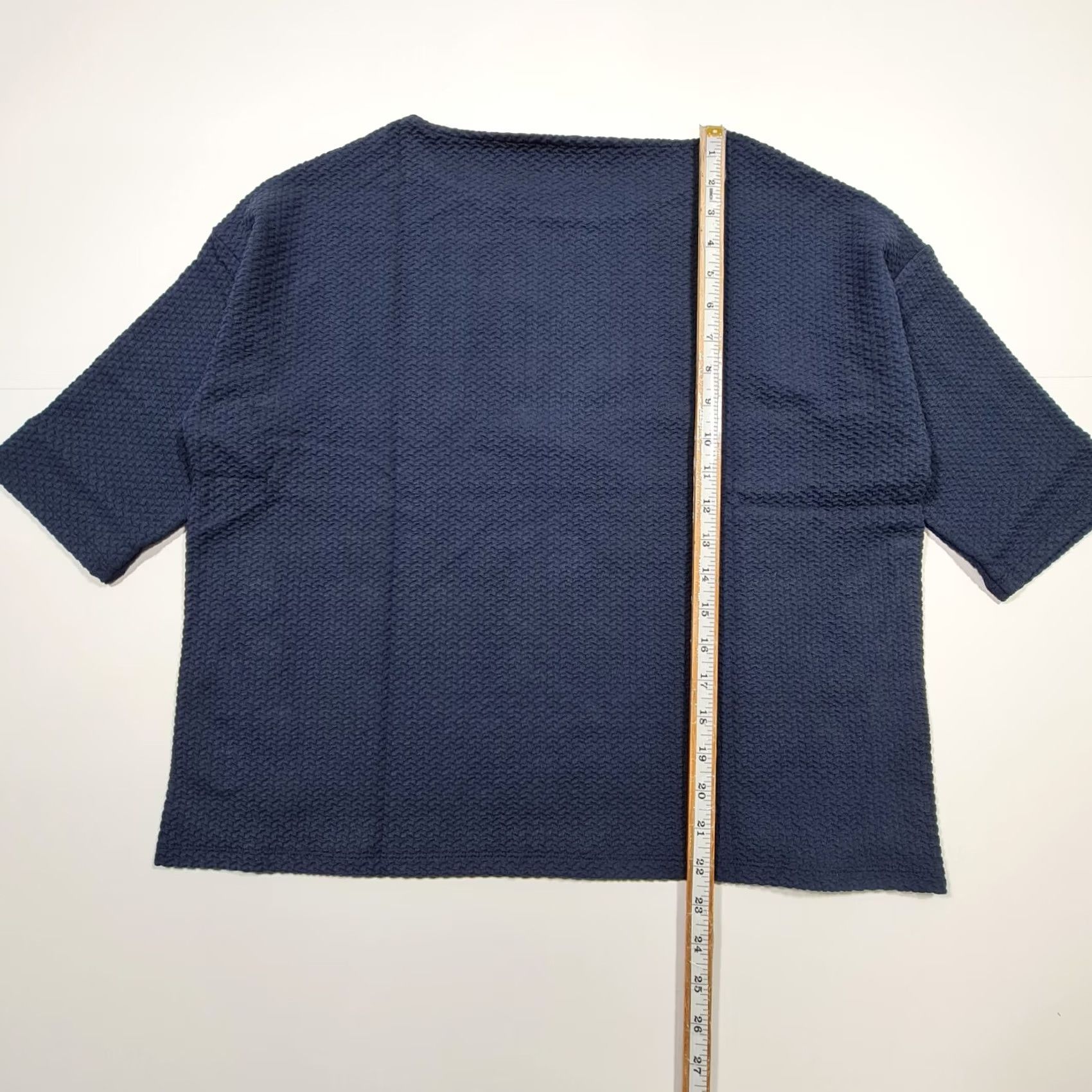 Vintage Betty Barclay Womens Jumper Navy Blue 10 UK Short Sleeve Round Neck Top Ladies Size L / US 10 / IT 46 - 7 Thumbnail