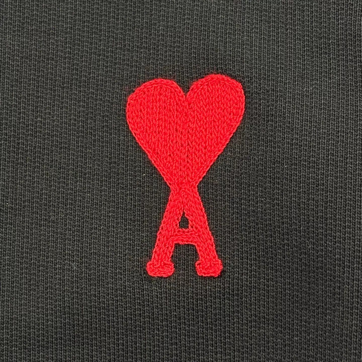 AMI AMI PARIS Heart Embroidered Crew Sweatshirt Black Size US S / EU 44-46 / 1 - 6 Thumbnail