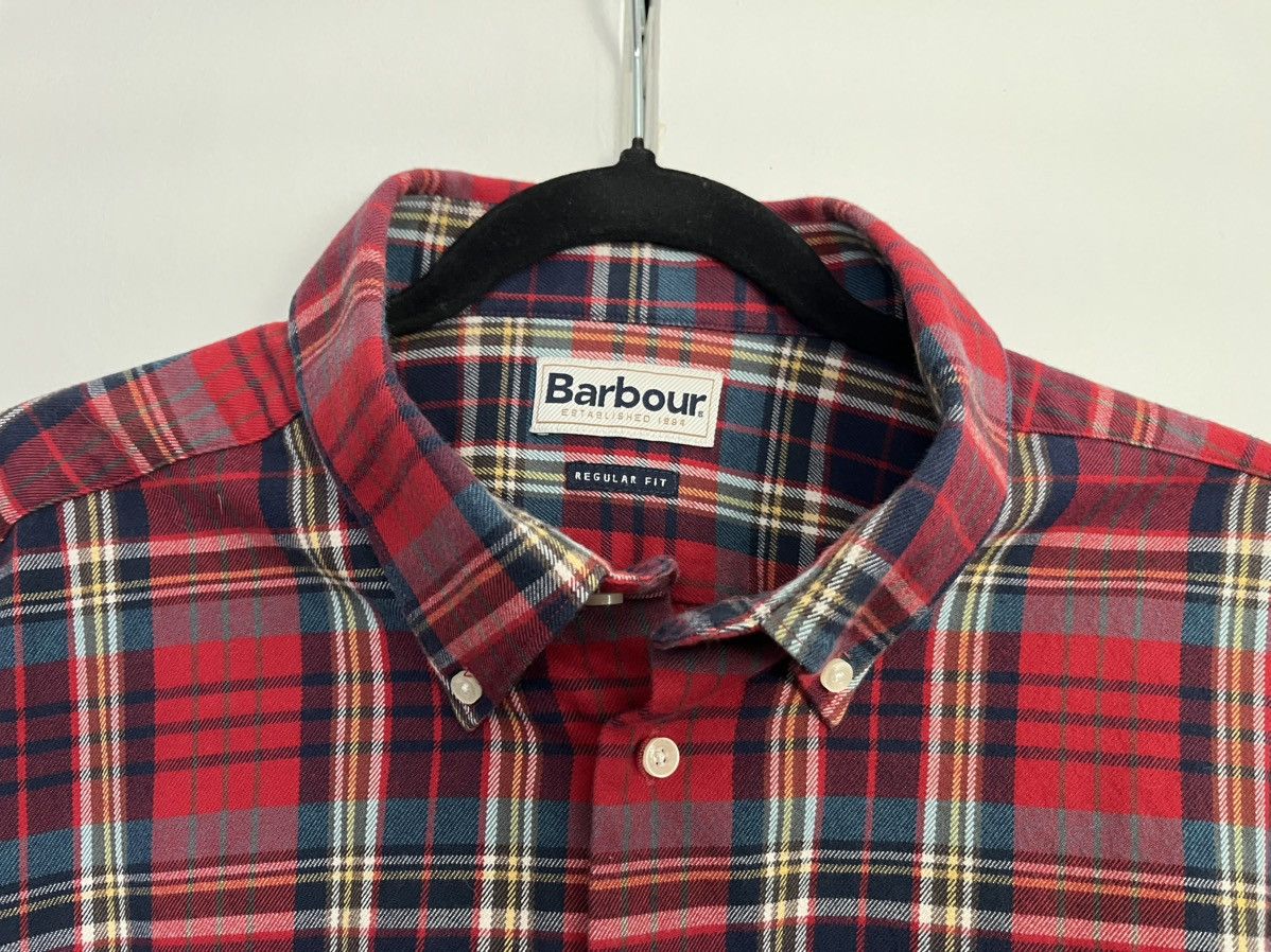 Barbour Barbour XL Red & Blue Plaid Shirt Size US XL / EU 56 / 4 - 2 Thumbnail