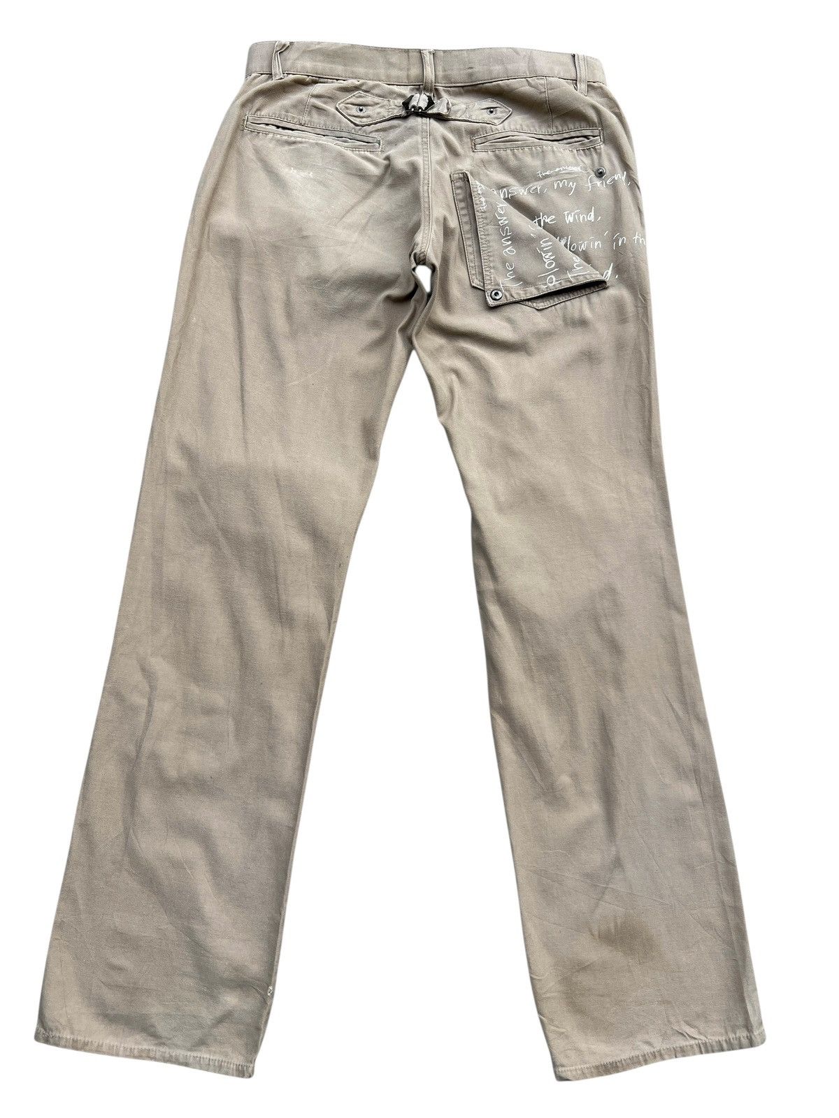 PPFM PPFM Japan Beige Straight Pants 32x32.5 Size US 32 / EU 48 - 2 Thumbnail
