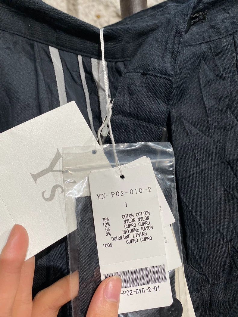 Y's Y's size 1 Black and white striped baggy creased single str Size US 28 / EU 44 - 7 Thumbnail
