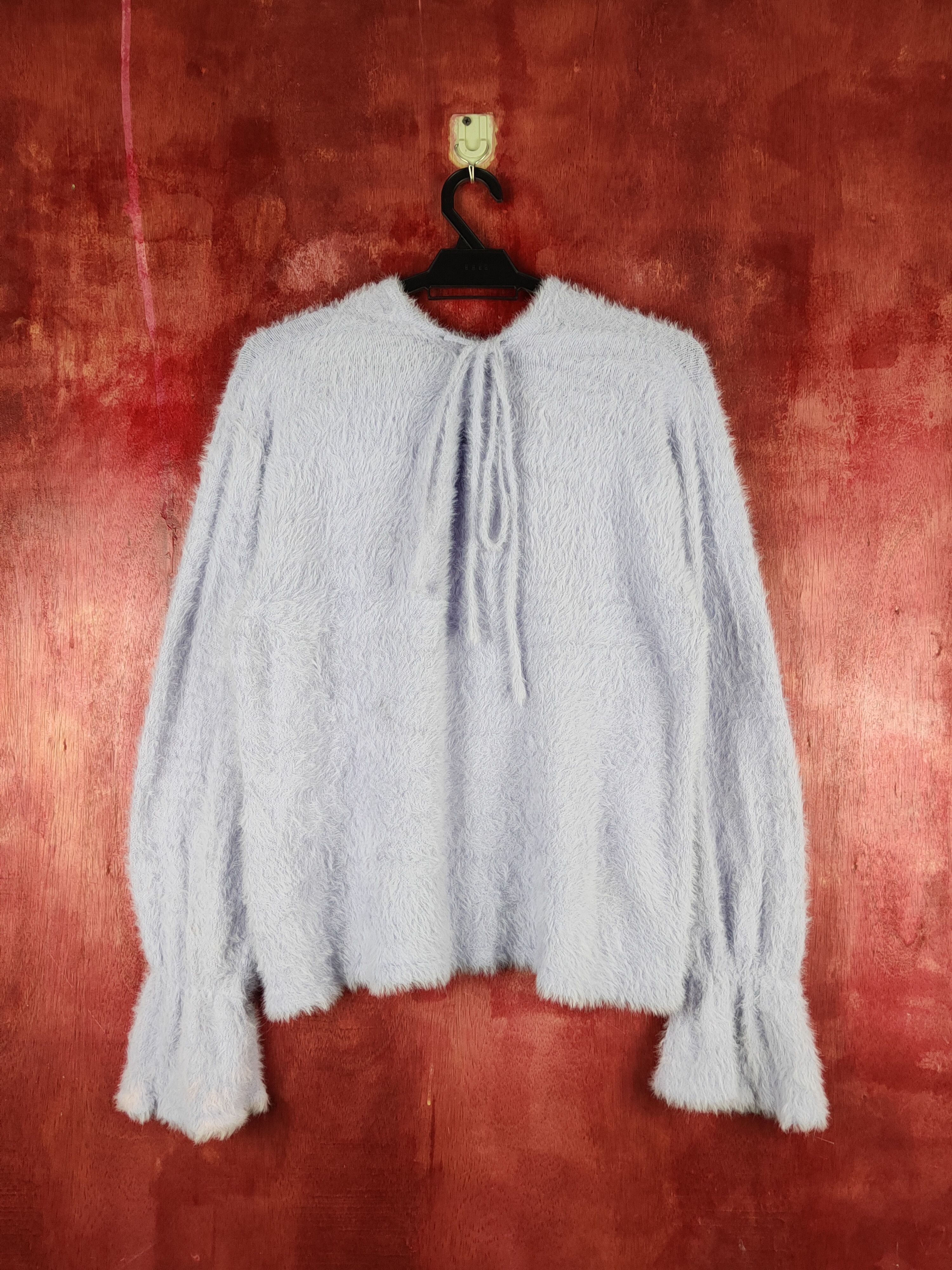 Aran Isles Knitwear × Japanese Brand Continuer de Nice Claup Purple Fur Mohair Knitwear #S1945 Size M / US 6-8 / IT 42-44 - 7 Thumbnail