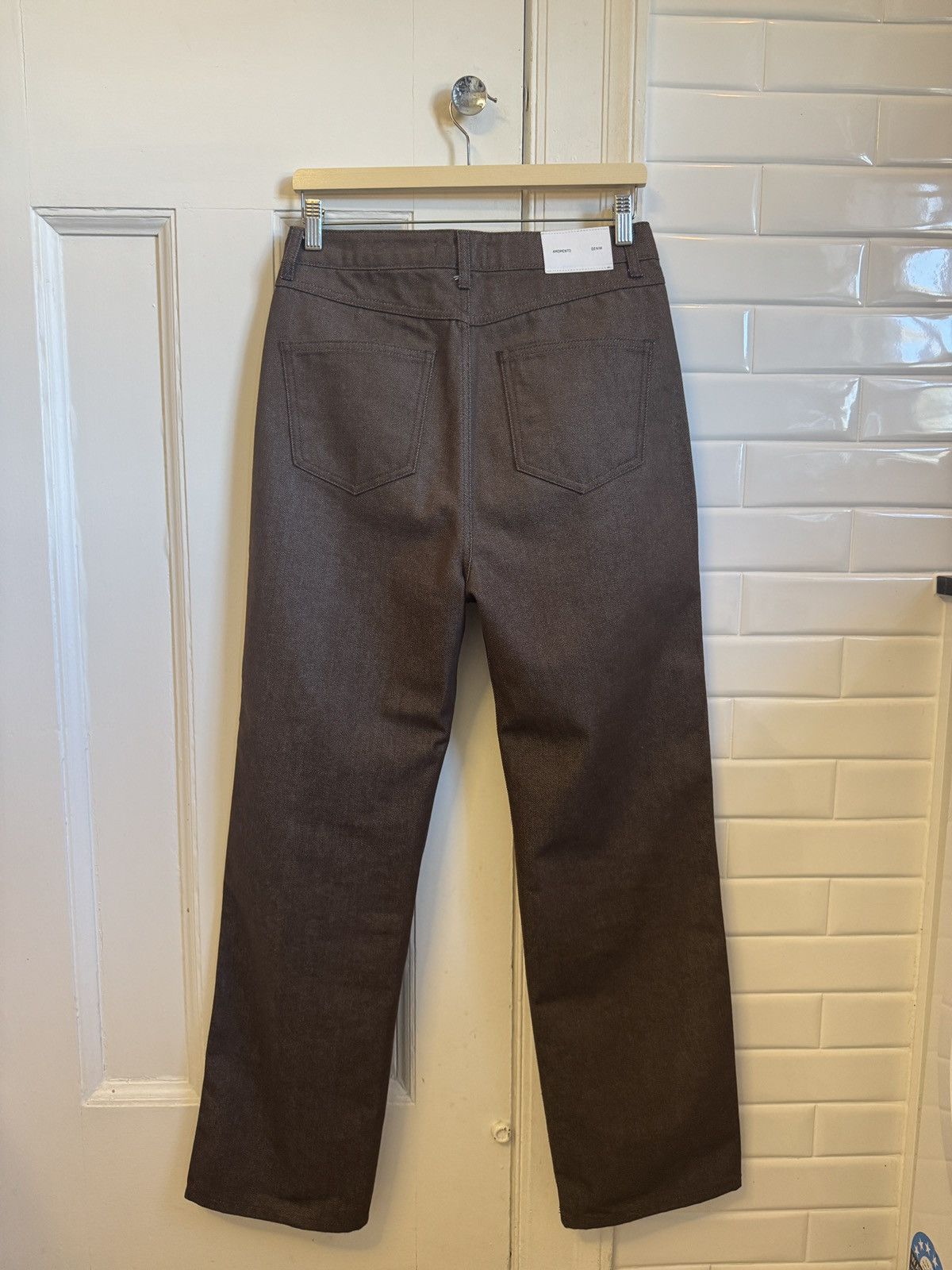 AMOMENTO Brown Zip-Fly Jeans Size US 30 / EU 46 - 3 Thumbnail