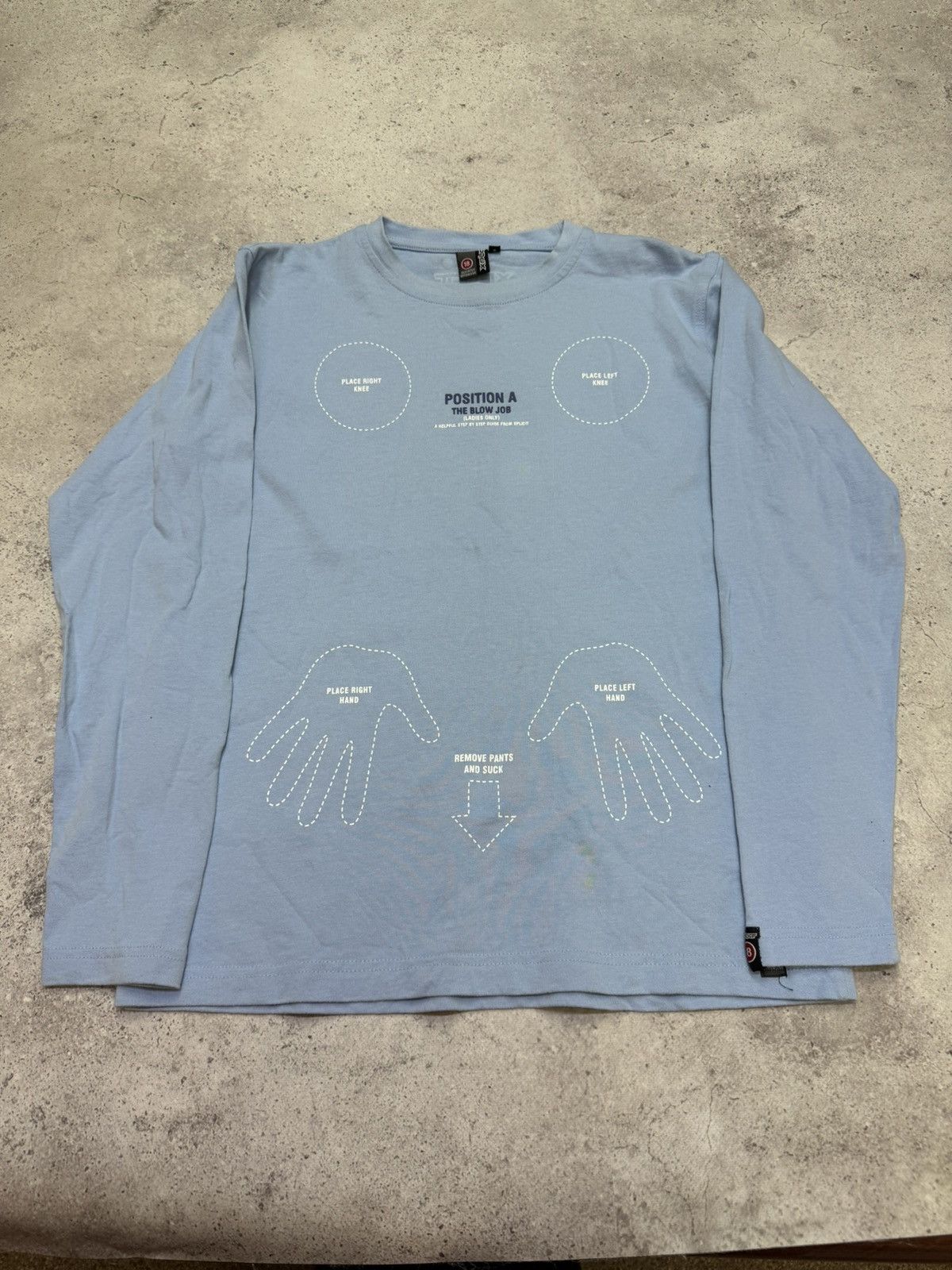 4GSELLER Vintage Y2K 00s Sexual Blow Job Position A 69 Longsleeve Size US S / EU 44-46 / 1 - 6 Thumbnail