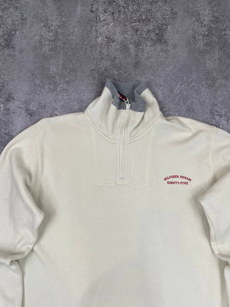 Tommy Hilfiger Tommy Hilfiger Denim Vintage Men Cotton Sweatshirt Beige Size US S / EU 44-46 / 1 - 2 Thumbnail
