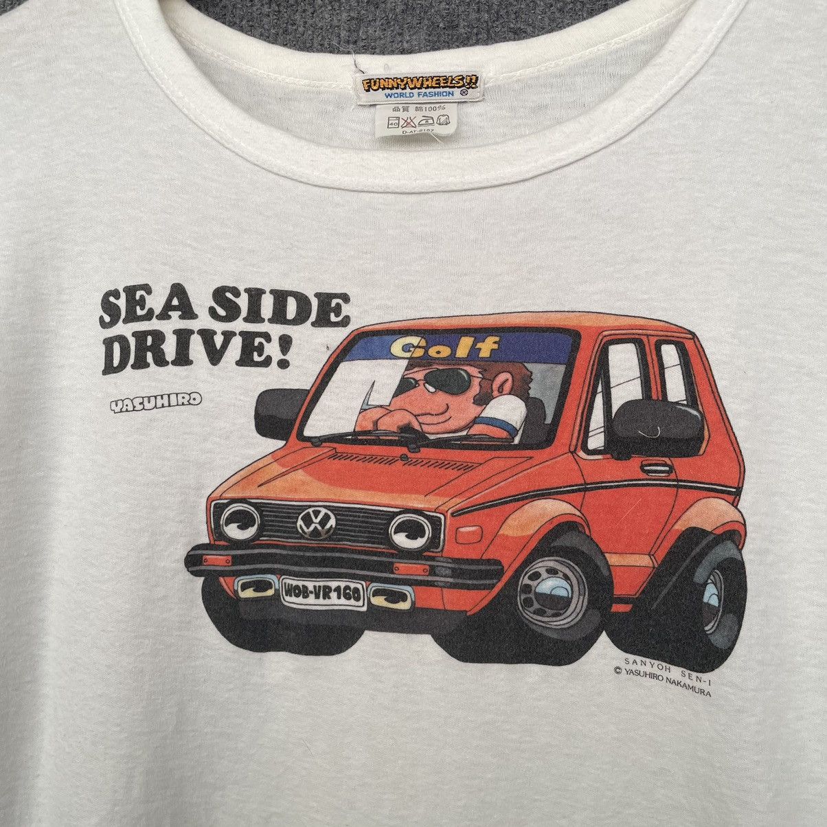 Japanese Brand × Vintage Vintage 90s Volkswagen Artwork by Yasuhiro Nakamura T Shirt Size US S / EU 44-46 / 1 - 2 Thumbnail