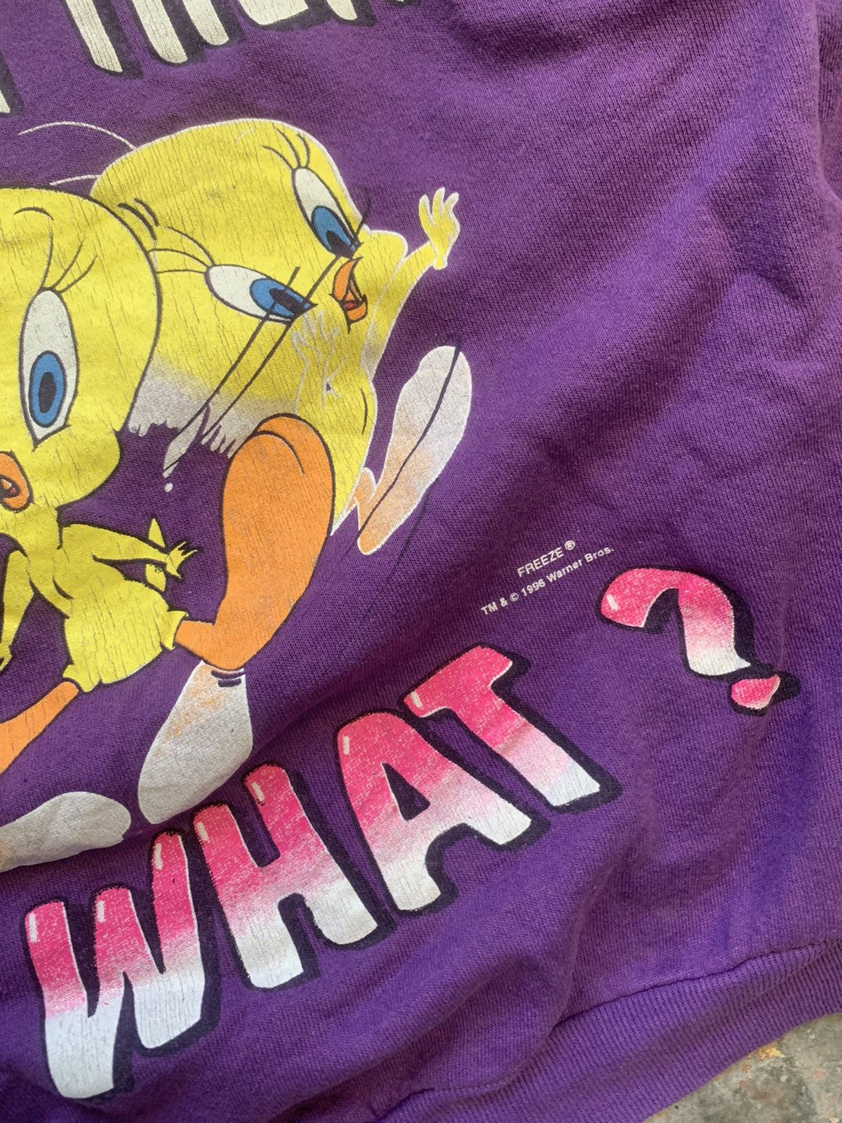 Warner Bros Vintage Crewneck Piolin 1996 WB Size US L / EU 52-54 / 3 - 3 Thumbnail