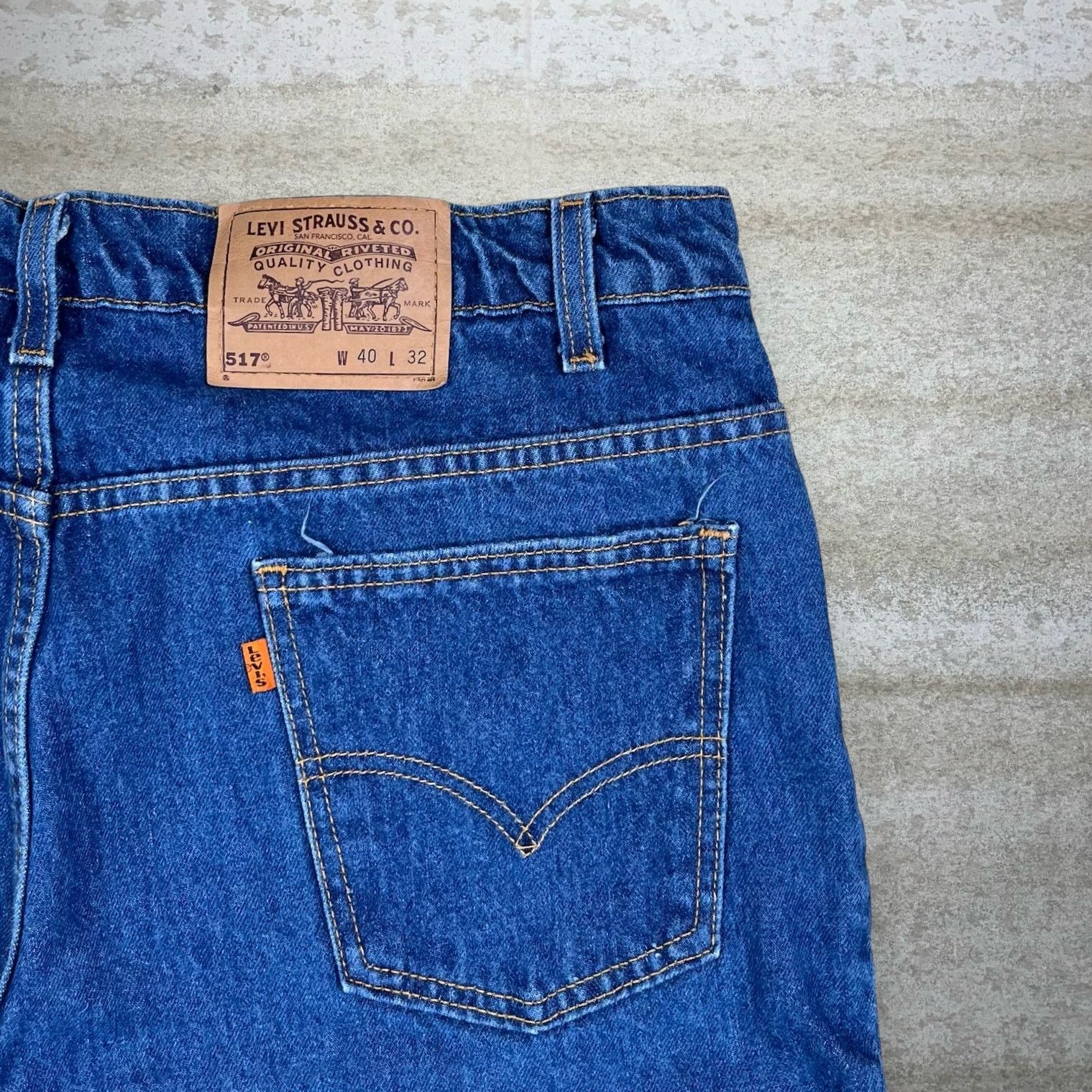 Levi's Vintage 90s Orange Tab Levis Jeans 40x32 Bootcut Dark Wash Size US 40 / EU 56 - 3 Thumbnail