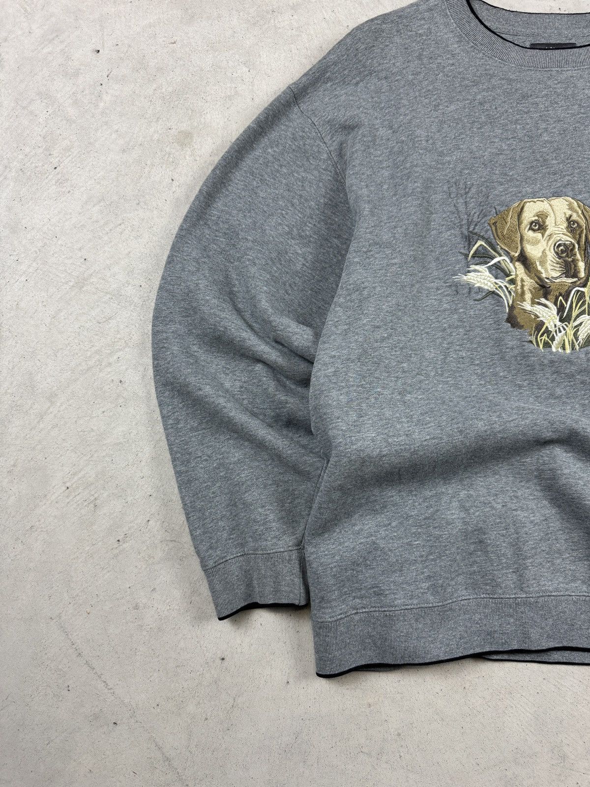 Vintage Vintage Dog Grey Crewneck Size US L / EU 52-54 / 3 - 3 Thumbnail