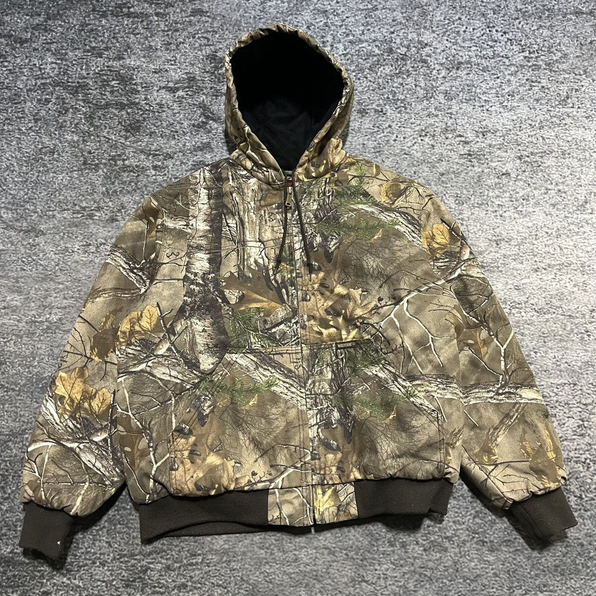 Realtree VINTAGE WOLVERINE CAMO WORKWEAR SKATER HOODED JACKET SIZE XL Size US XL / EU 56 / 4 - 3 Thumbnail