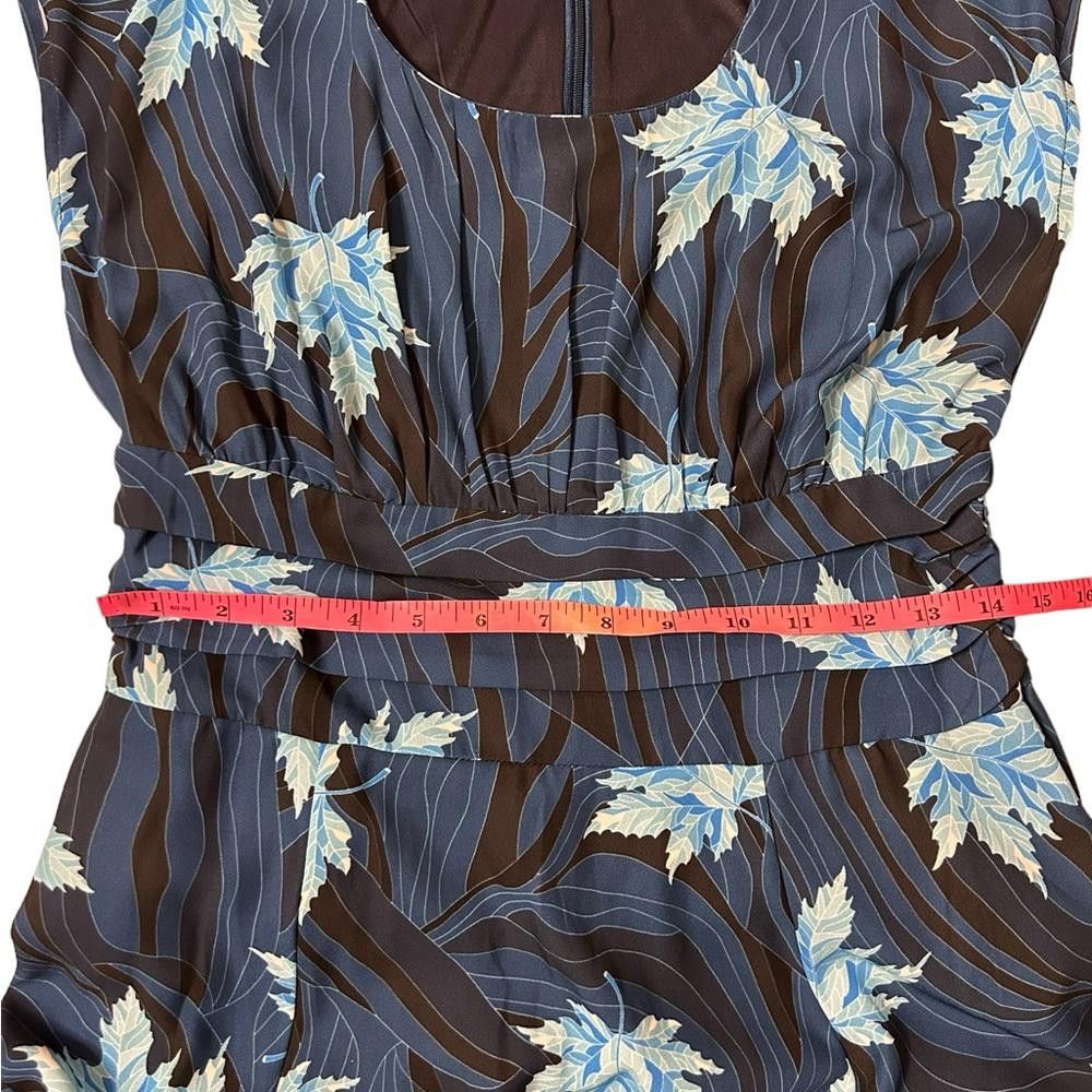 Designer eshakti Wayward Fancies Leaf Print Crepe Empire Dress 6 Size M / US 6-8 / IT 42-44 - 6 Thumbnail