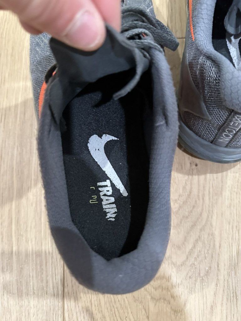 Nike Nike Mens Metcon 3 Training Shoes Gray Orange Size US 10.5 / EU 43-44 - 6 Thumbnail