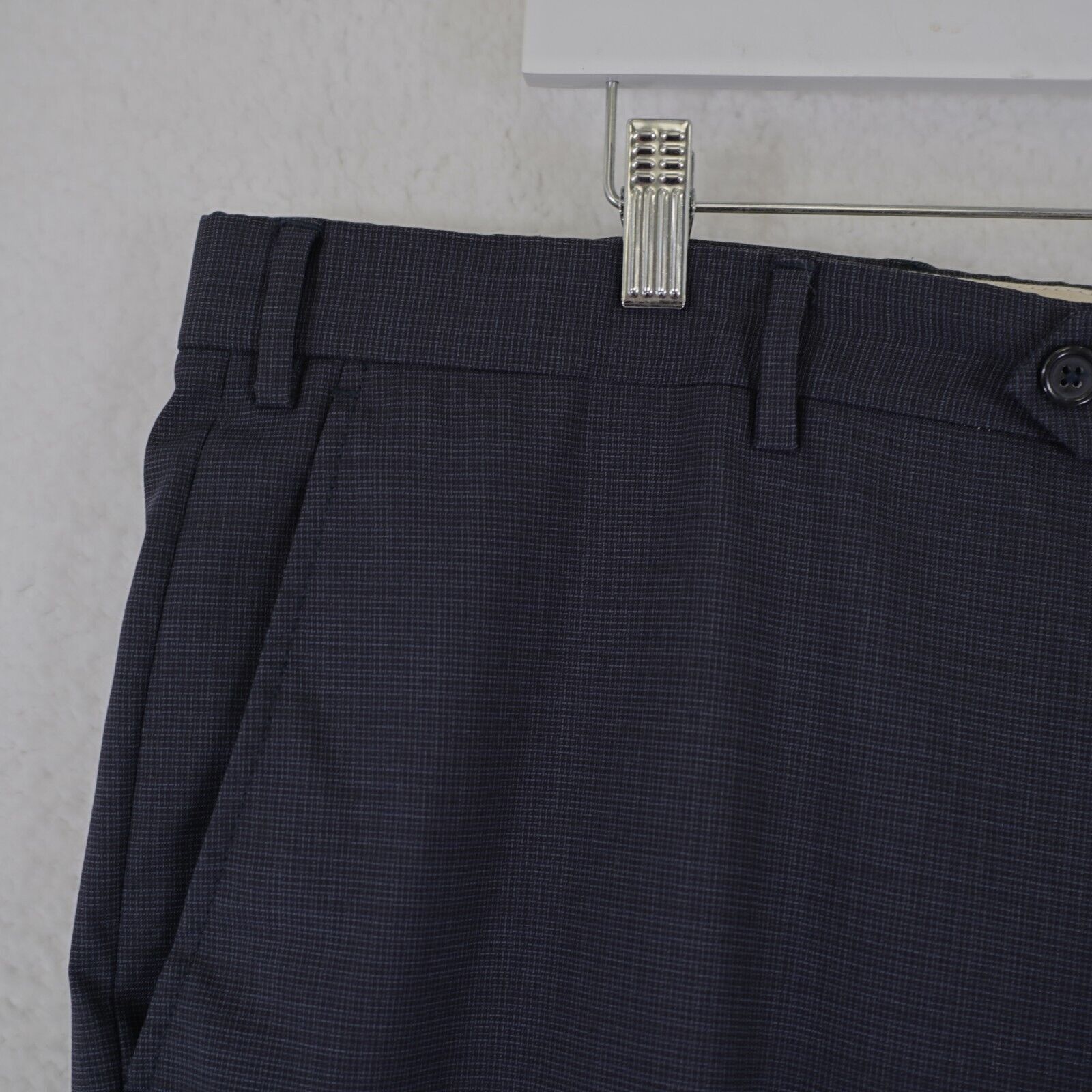Santorelli Santorelli New Romeo Blue Wool Basketweave 40/29 Dress Pants Size 40R - 2 Thumbnail