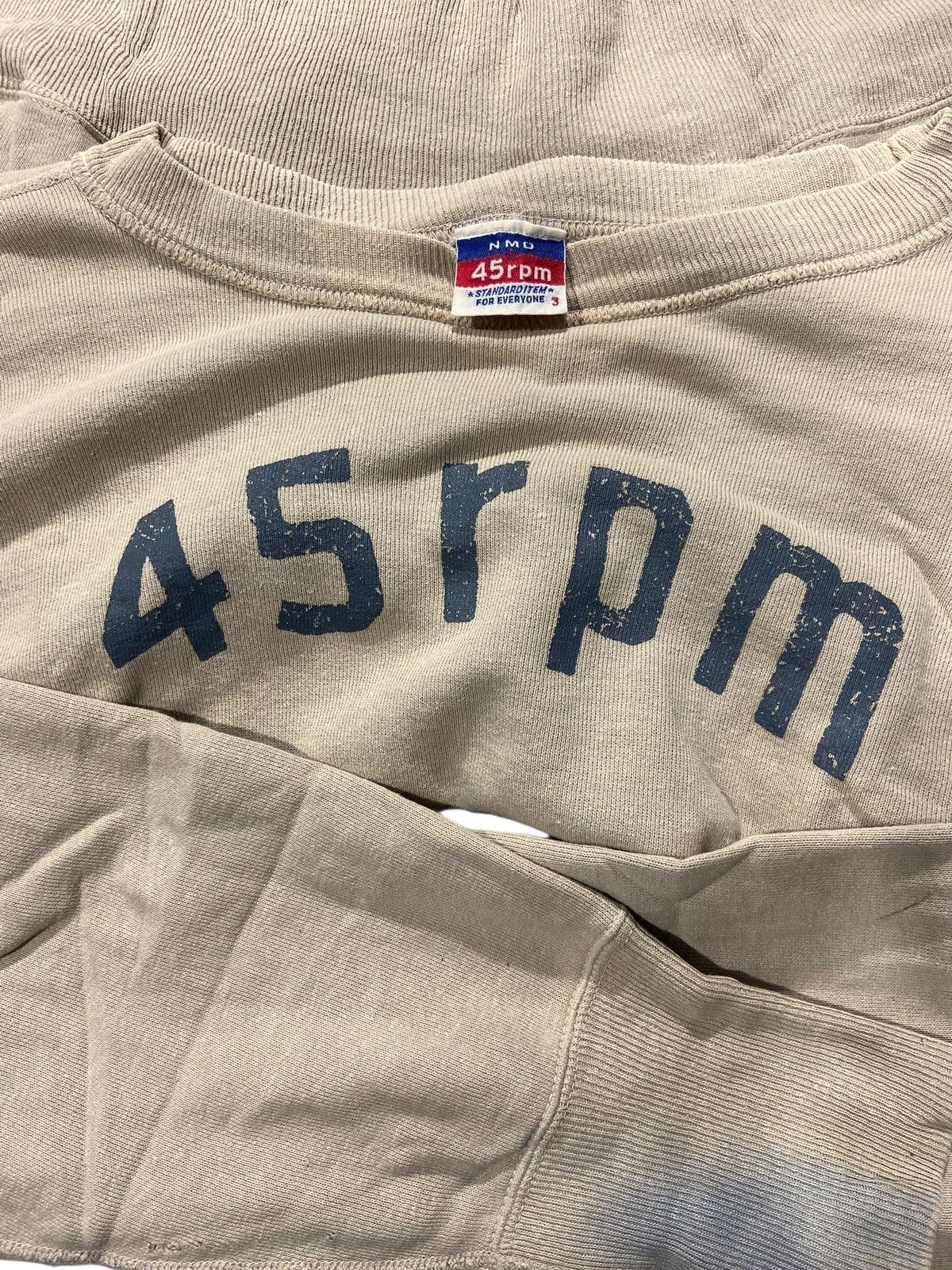 45rpm 45rpm Japanese Brand Sweatshirt trash destroyed Size US L / EU 52-54 / 3 - 6 Thumbnail