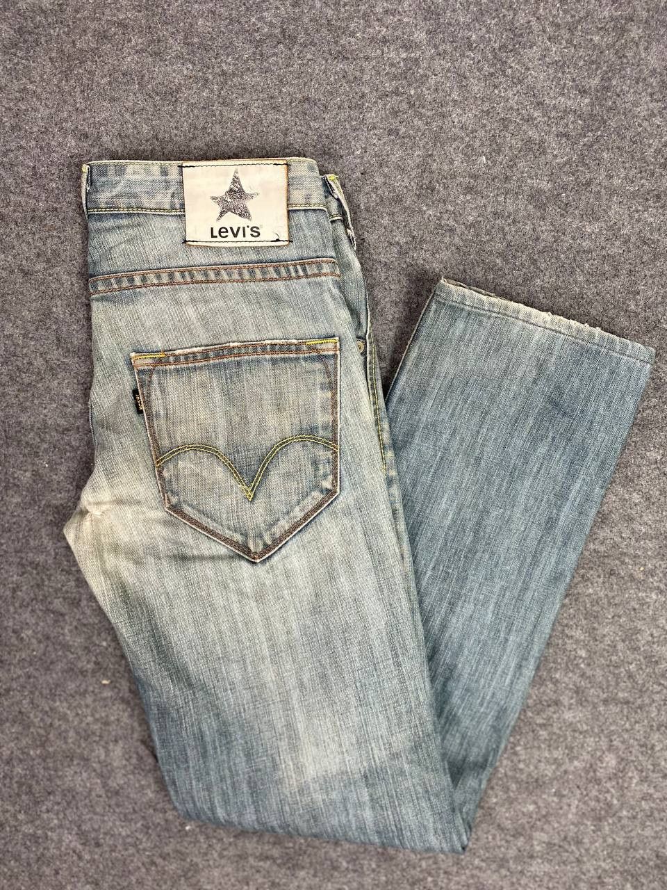 Levi's vintage levis black star distressed denim nice design Size US 32 / EU 48 - 1 Thumbnail
