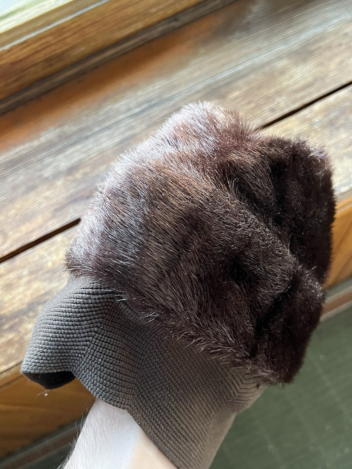 Vintage Vintage Rare Real fur Winter hat USSR hat Brezhnevka Size ONE SIZE - 7 Thumbnail
