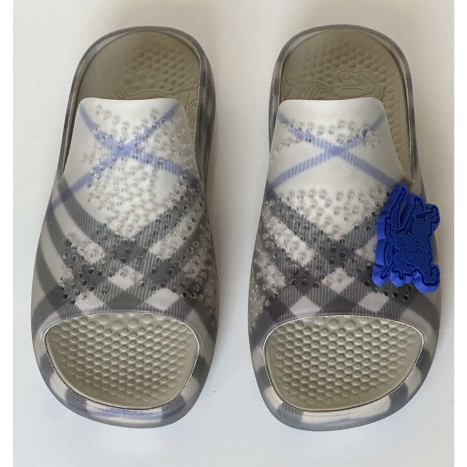 Burberry Burberry Mens Stingray Rubber Lichen Sandals 11 (44) 8088962 Size US 11 / EU 44 - 5 Thumbnail