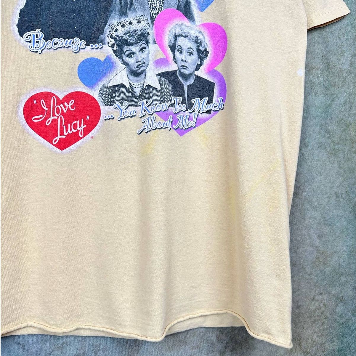 Vintage Vintage I Love Lucy T Shirt Sz M Yellow TV Y2K Retro Size US M / EU 48-50 / 2 - 8 Thumbnail
