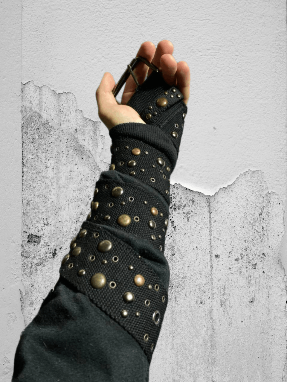 Japanese Brand × Vintage Vintage Y2K studded leather belt BB Simon style Size ONE SIZE - 1 Thumbnail
