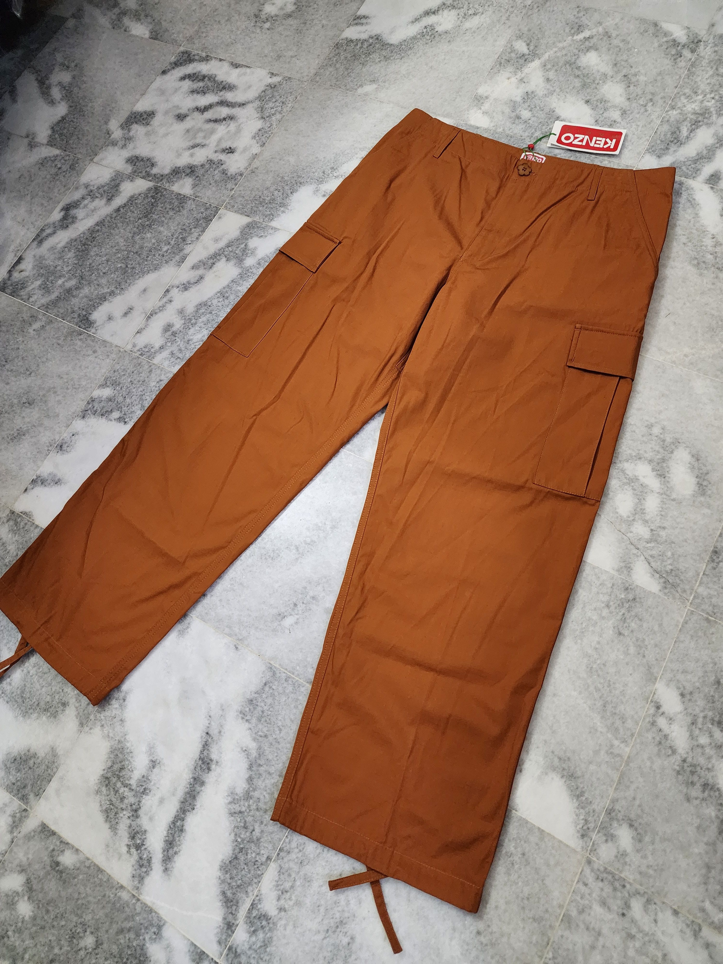 Boke Flower Button Cargo Pants in Brown, Men's (Size 34) — image 3 of 6