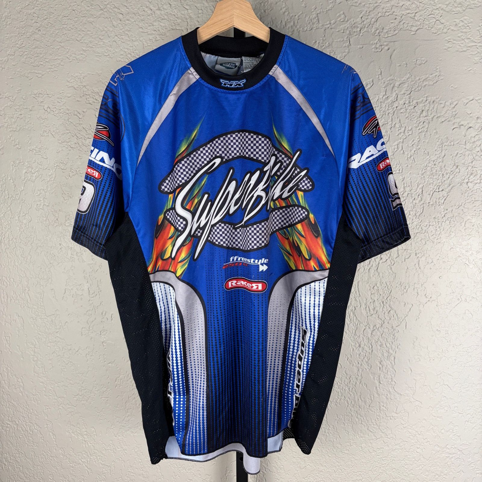 Fox Racing Super Bike Y2K MX Freestyle Flames Fox Racing Medium Shirt Size US M / EU 48-50 / 2 - 1 Thumbnail