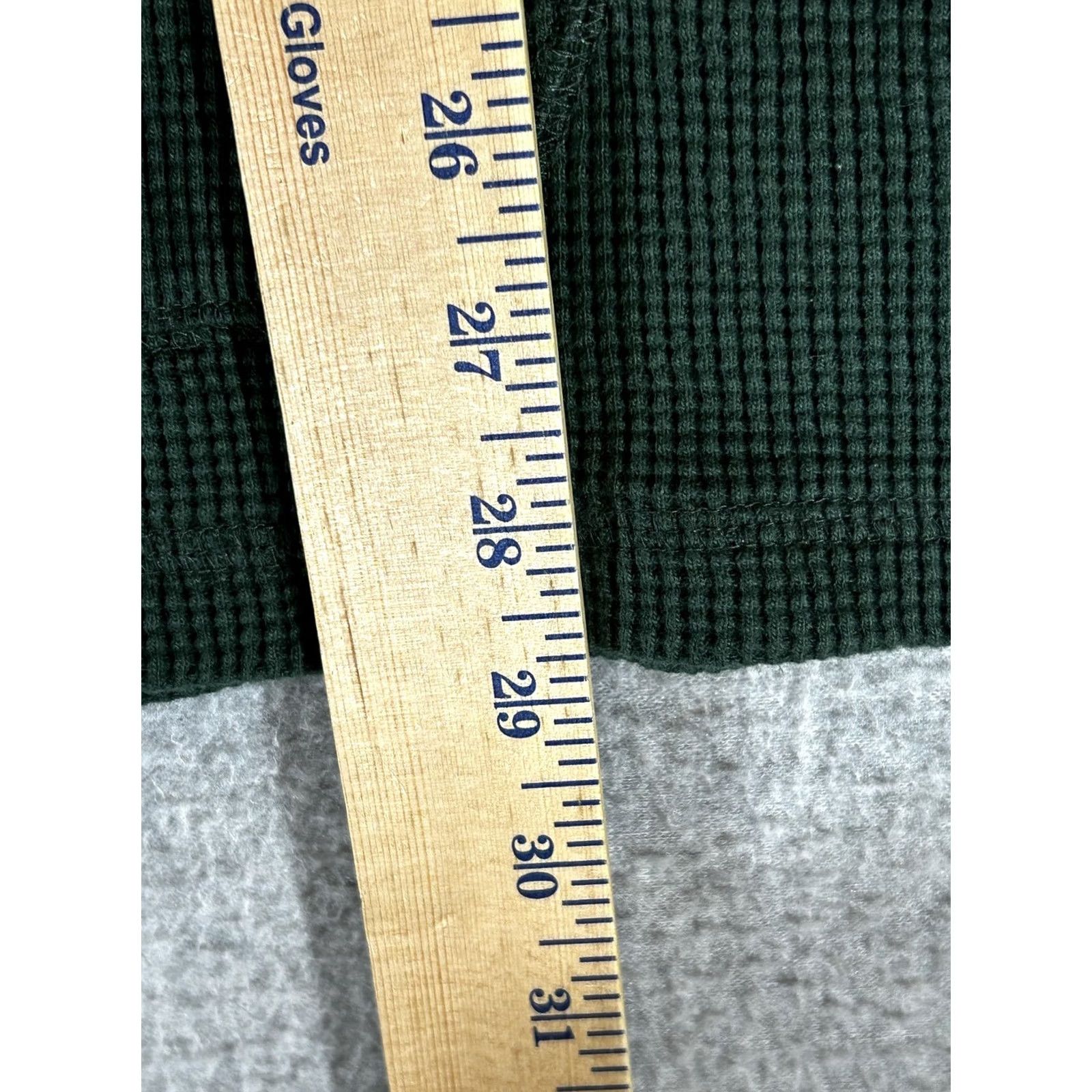 Polo Ralph Lauren Polo Ralph Lauren Hoodie Mens Large Green Thermal Waffle Knit Pullover Shirt Size US L / EU 52-54 / 3 - 7 Thumbnail