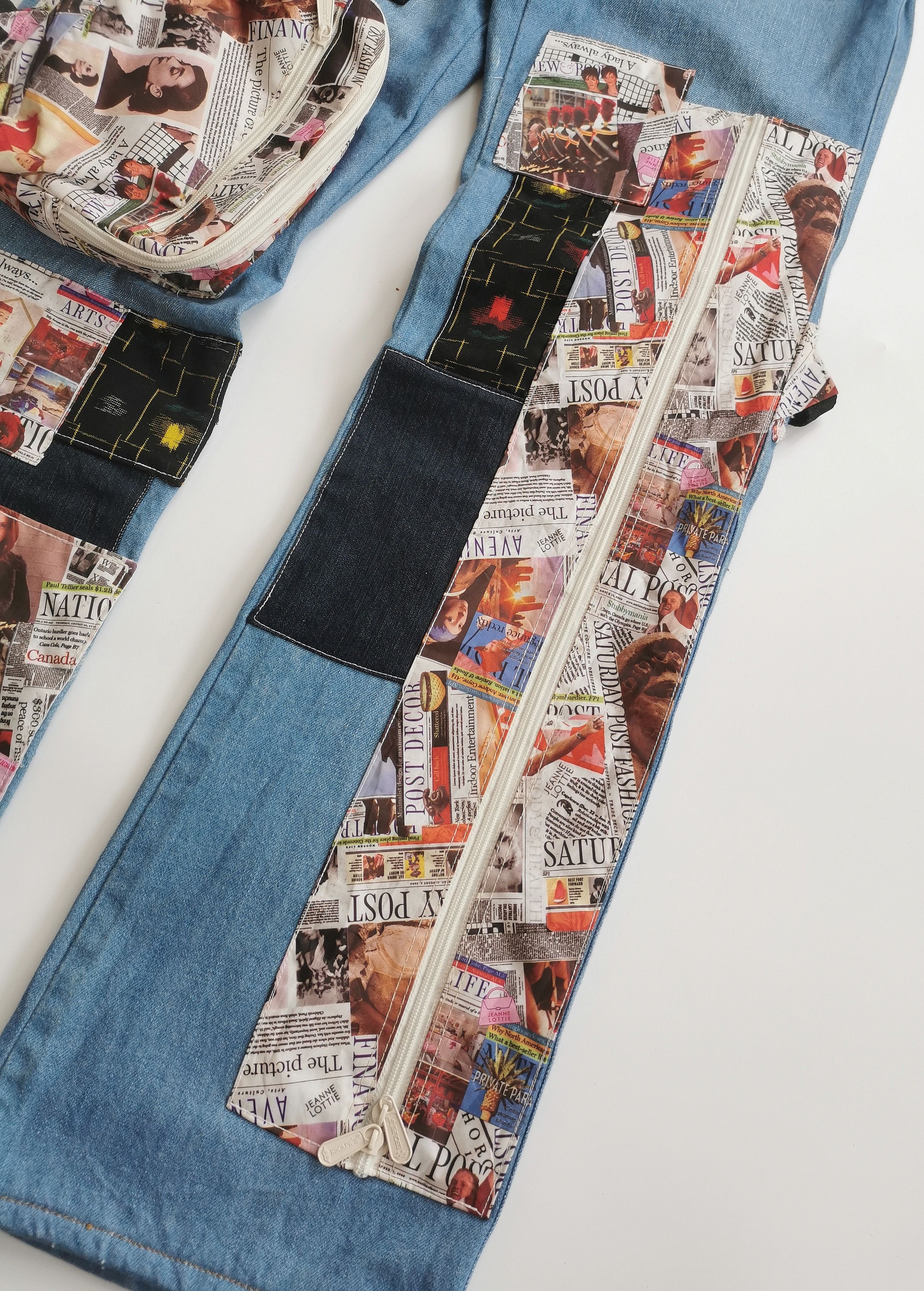 Kapital Avantgarde Handmade Masterpiece Collage Patchwork Magazine Size US 32 / EU 48 - 6 Thumbnail