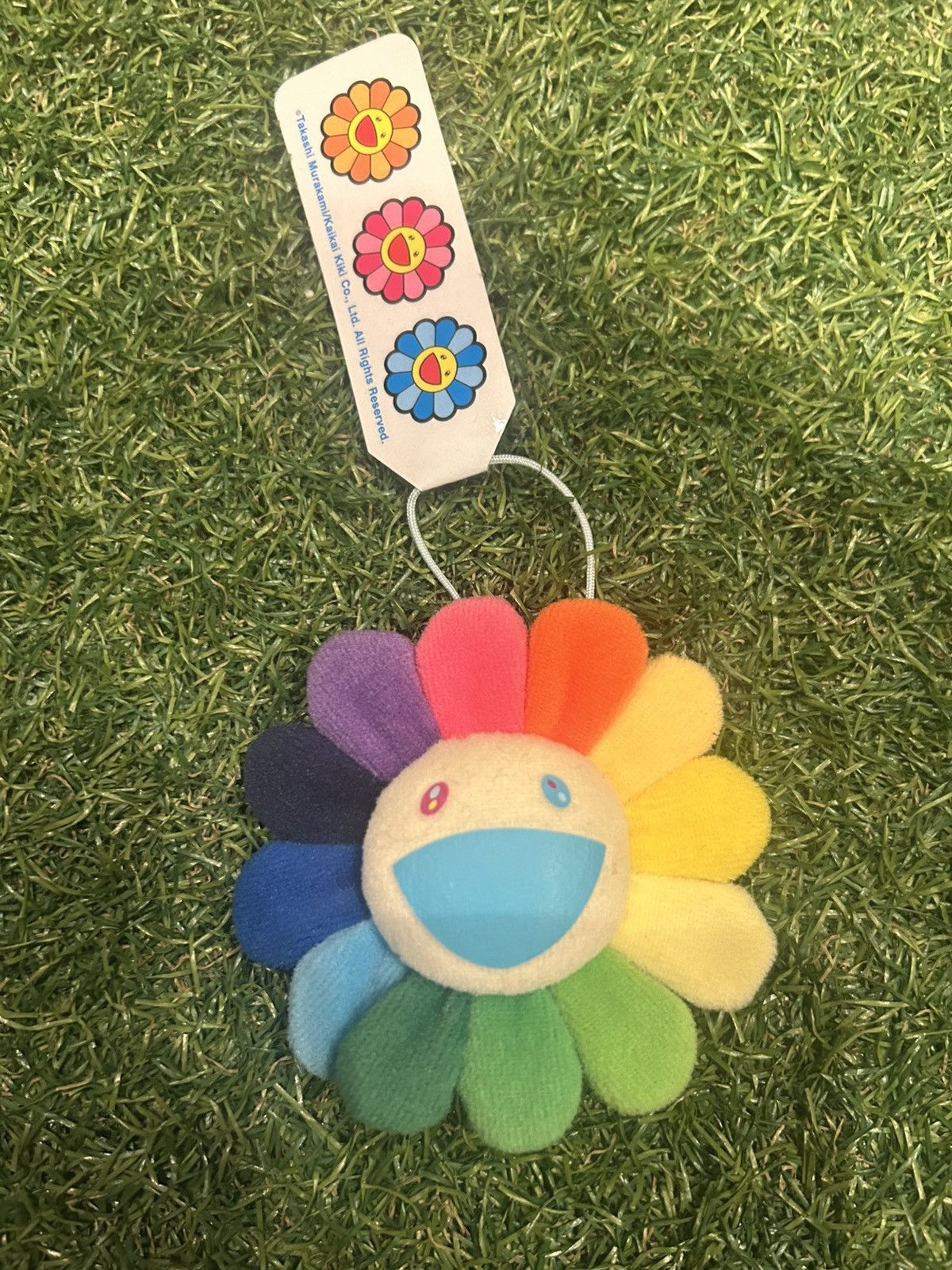 Takashi Murakami Takshi Murakami flower pin blue smile Size ONE SIZE - 2 Thumbnail