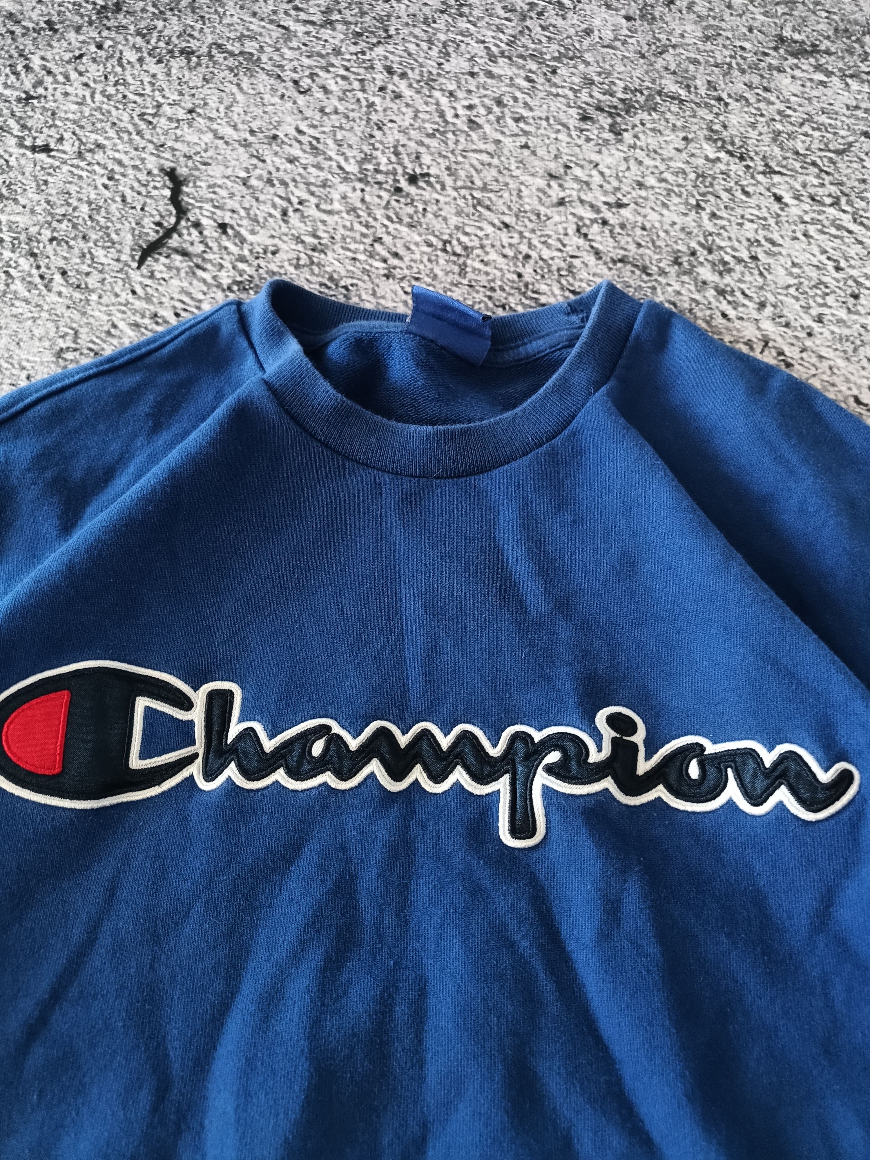 Champion Y2K Champion Sweatshirt Adult Medium Blue Crewneck Size US M / EU 48-50 / 2 - 2 Thumbnail