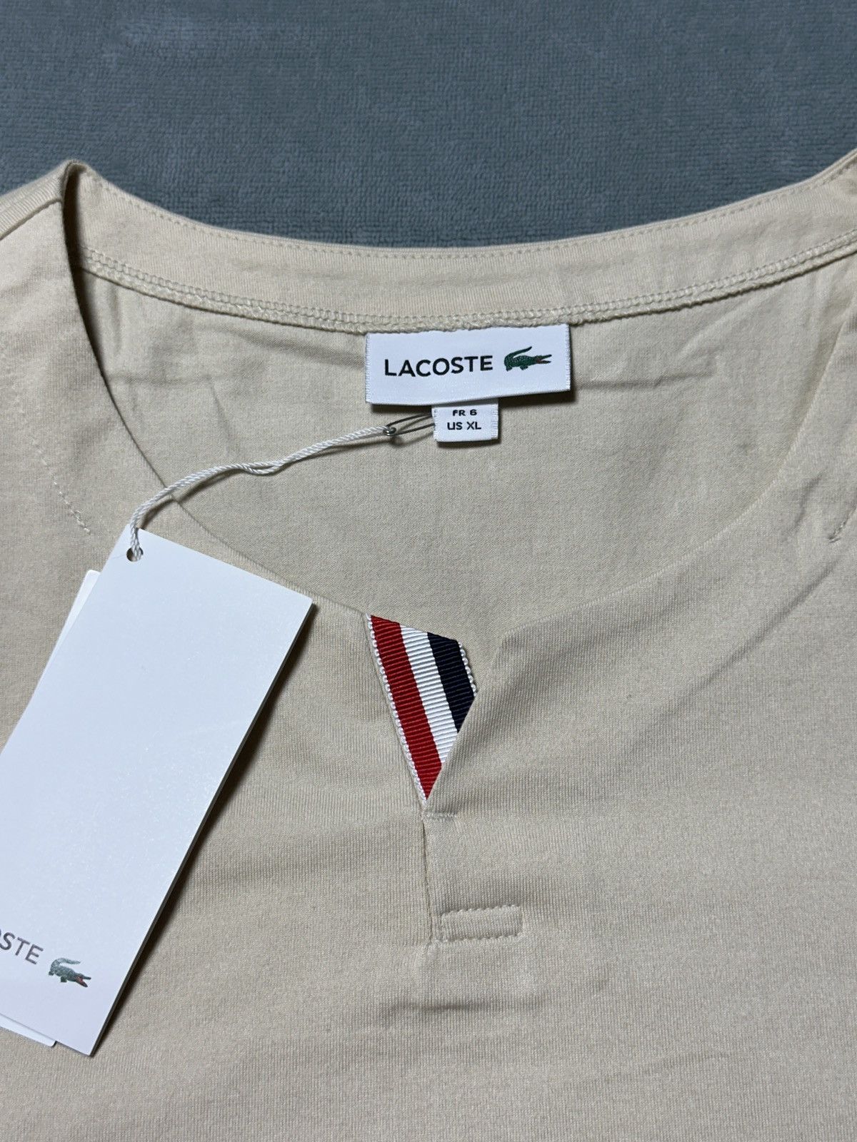 Lacoste HOT SALE LACOSTE® Crew Neck Pima Cotton T-Shirt Sz XL Size US XL / EU 56 / 4 - 3 Thumbnail