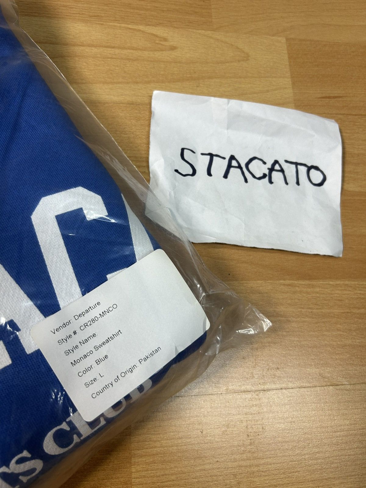 Other × Vintage Departure Monaco Crewneck Blue Large Size US L / EU 52-54 / 3 - 6 Thumbnail