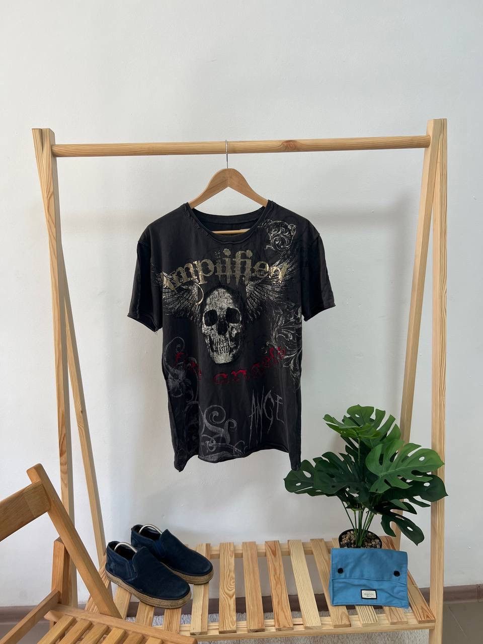Affliction × Vintage Vintage Y2K Affliction Style Cross Hybrid Logo Tee Size US L / EU 52-54 / 3 - 1 Thumbnail