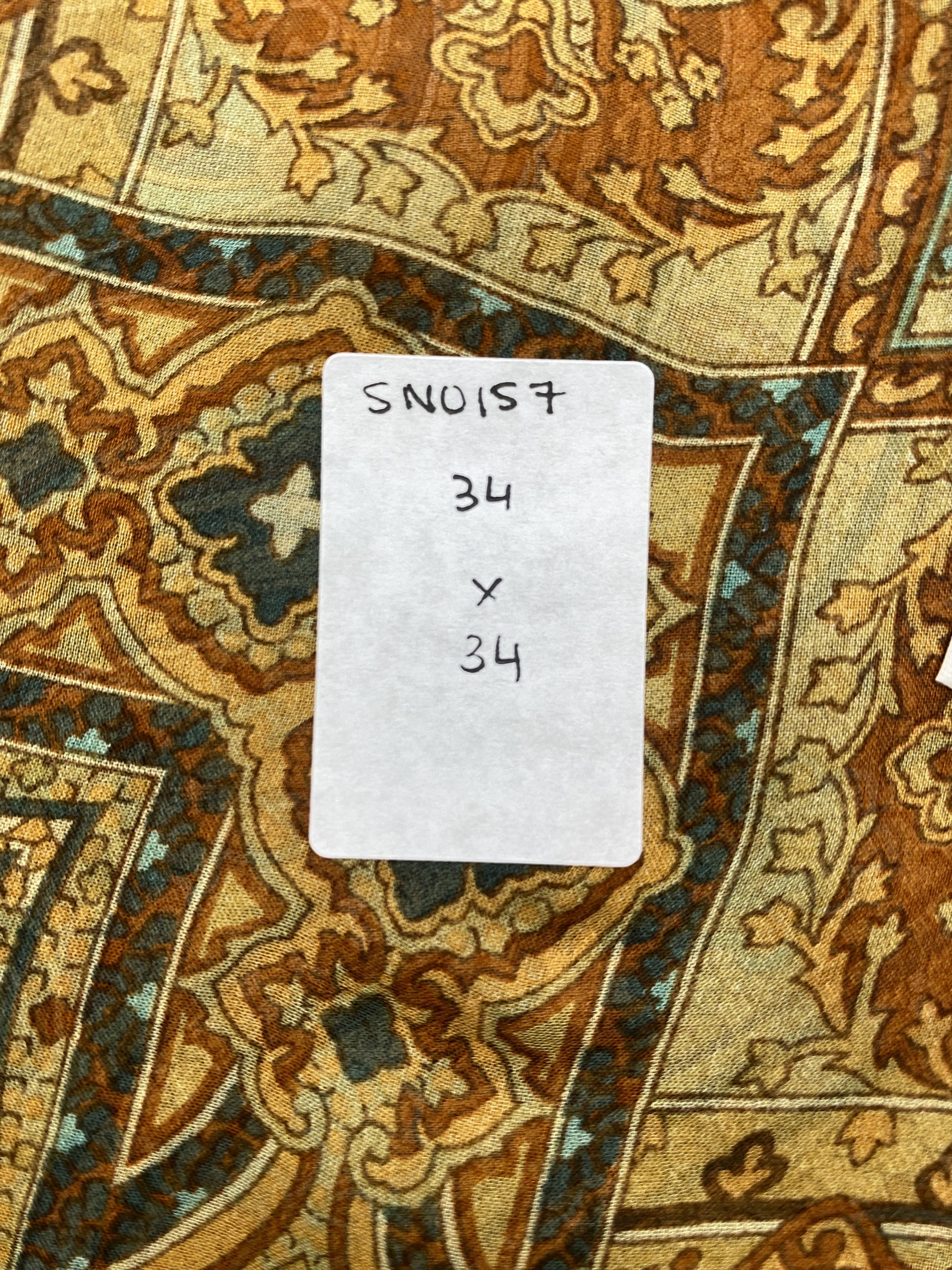 Vintage Vintage Piell Laville Paisley Silk Scarf SN0157 Size ONE SIZE - 7 Thumbnail