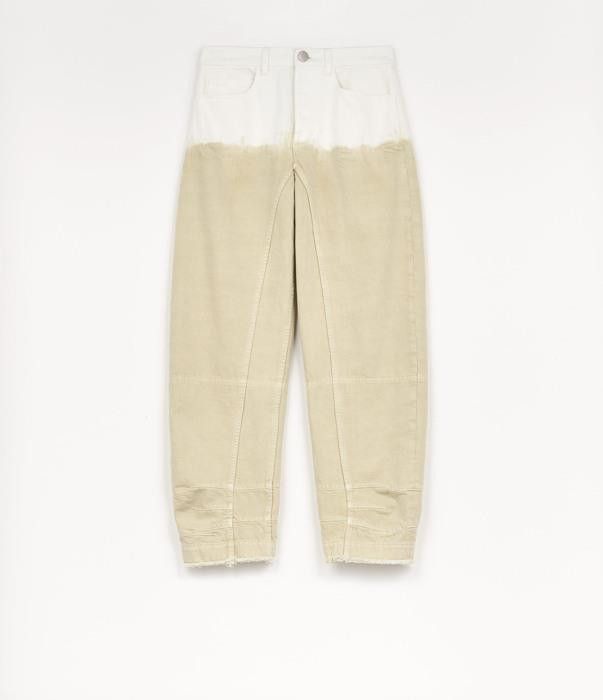 o1w1db10825 Pant in Beige/White