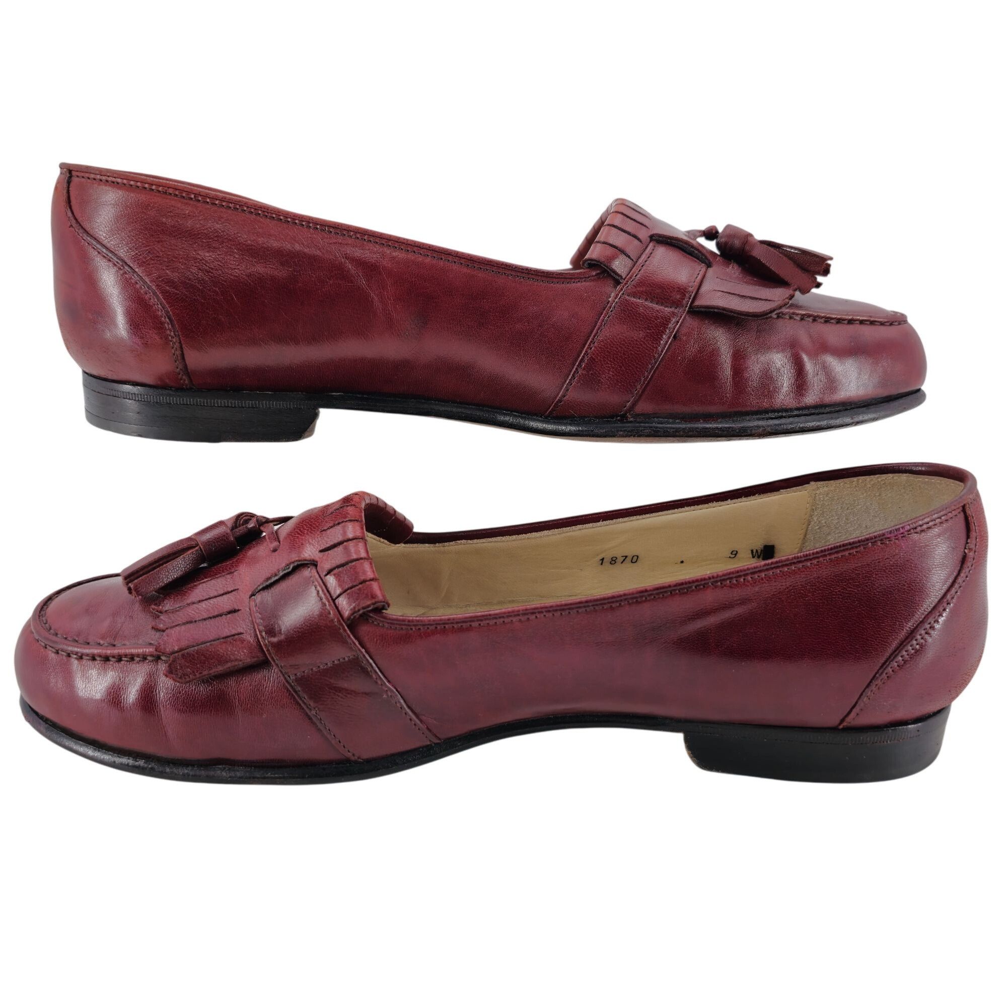 Bragano × Cole Haan Vintage Bragano Cole Haan Burgundy Leather Dress Shoes Men 9 Size US 9 / EU 42 - 5 Thumbnail