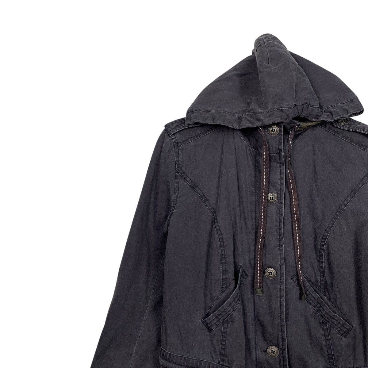 Tommy Hilfiger 90’s HILFIGER DENIM Hooded Long Coat Parka #2458-C110 Size US XS / EU 42 / 0 - 7 Thumbnail
