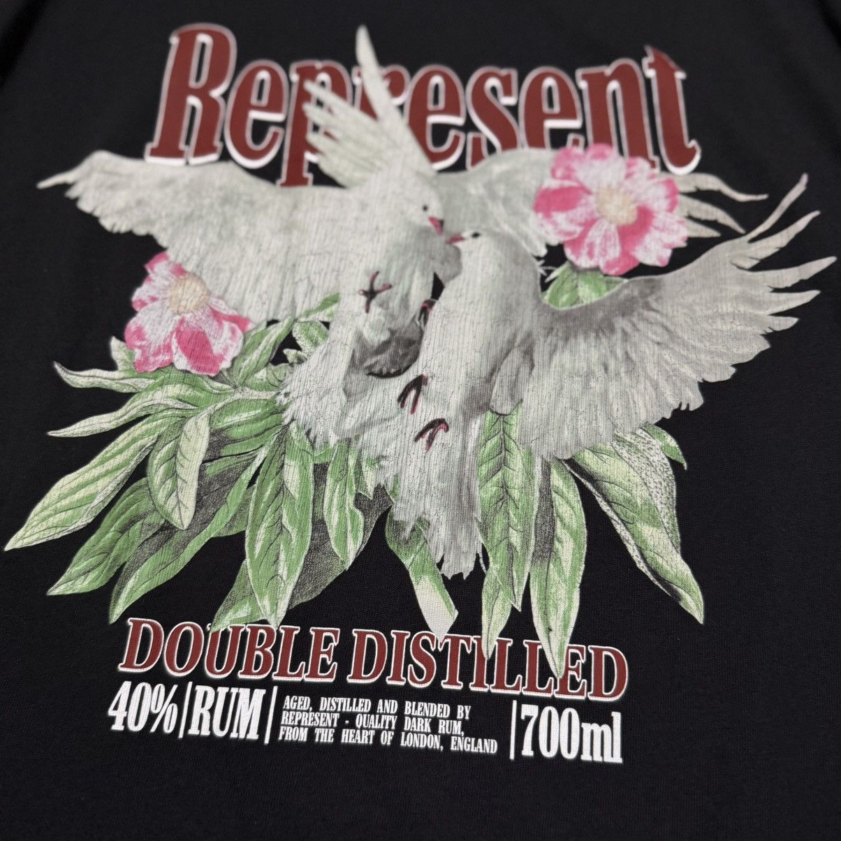Represent Clo. Represent XS Double Distilled Jet Black Tee Size US XS / EU 42 / 0 - 3 Thumbnail