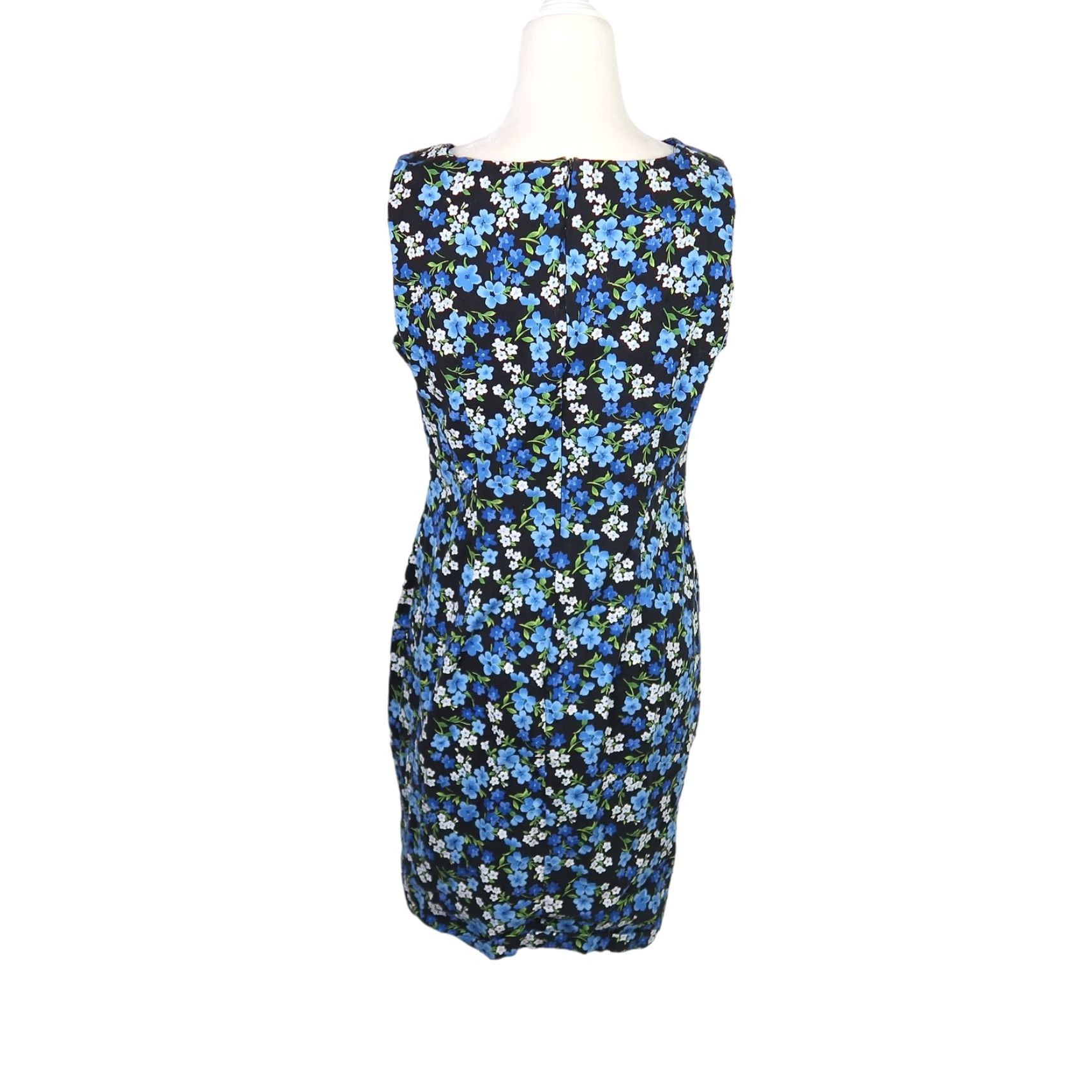 Vintage **Vintage 90s CDC Black and Blue Floral Print Mini Dress Size 10** User: Vintage 90s CDC Black and Blue Floral Print Mini Dress Size 10 Size L / US 10 / IT 46 - 4 Thumbnail