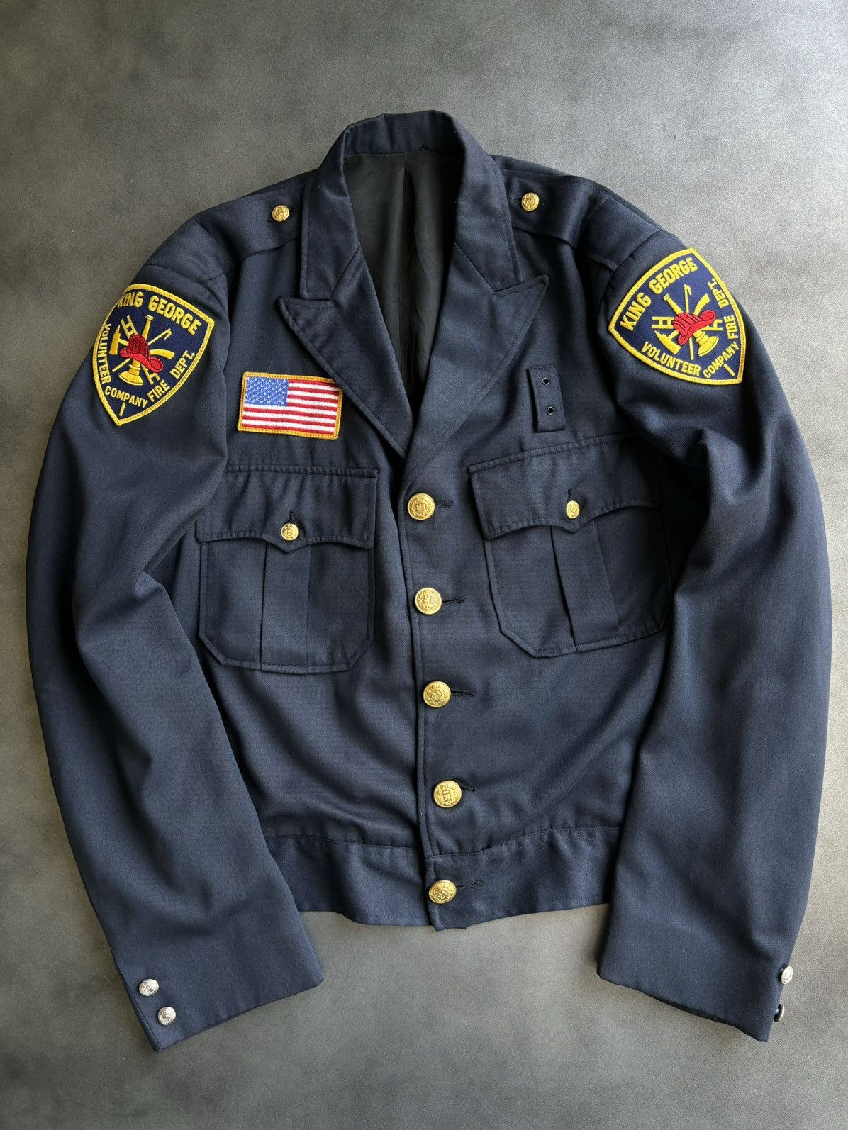 Vintage Vintage Firefighter Jacket Capitol Uniforms Cropped Blazer Size 44R - 2 Thumbnail