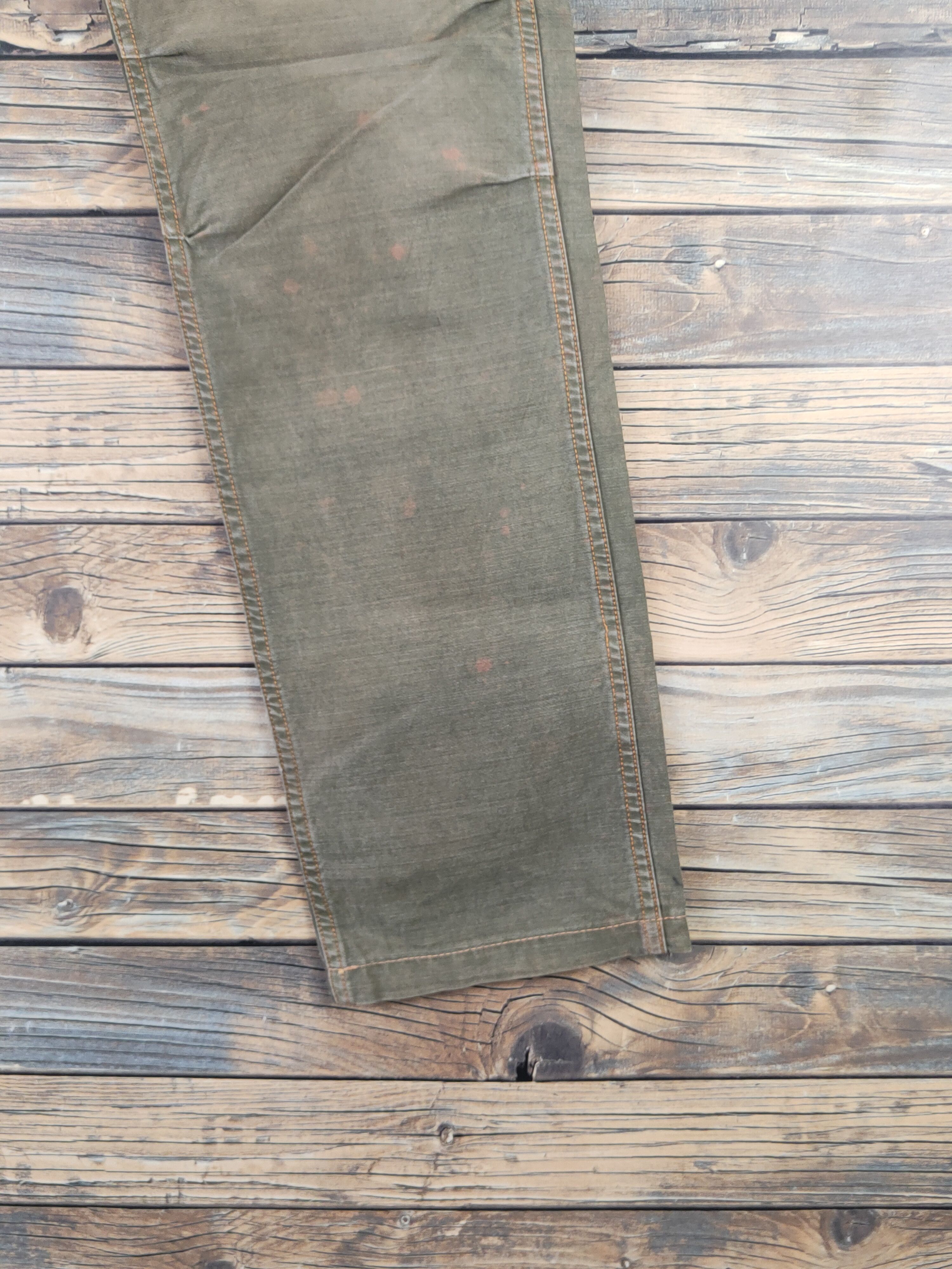 Johnbull DL Johnbull Olive Faded Multipocket Cargo Pants #46-055 Size US 29 - 6 Thumbnail