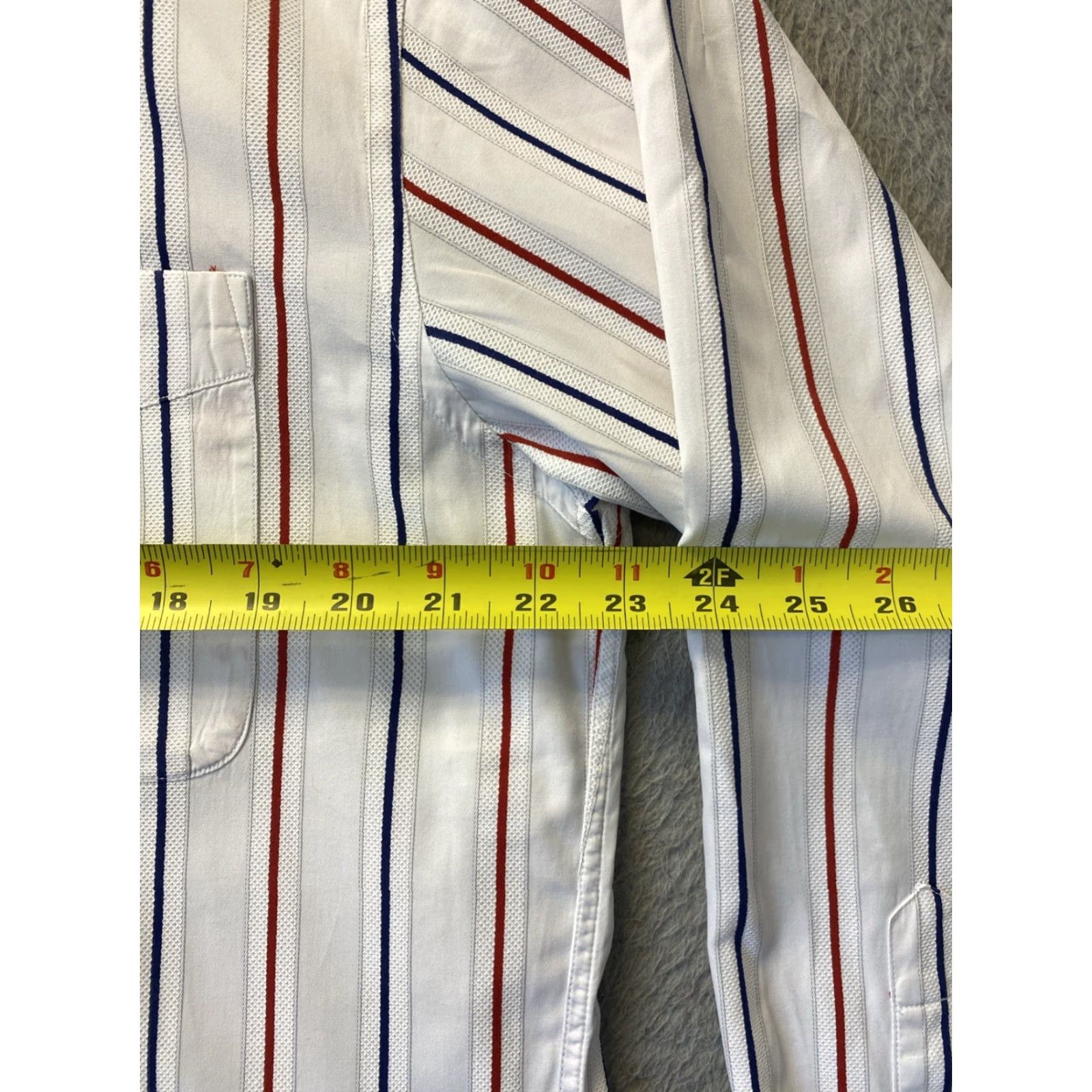 Faconnable VINTAGE Façonnable Men’s White Striped Cotton Button-Down Shirt L USA Casual Formal Size US L / EU 52-54 / 3 - 5 Thumbnail