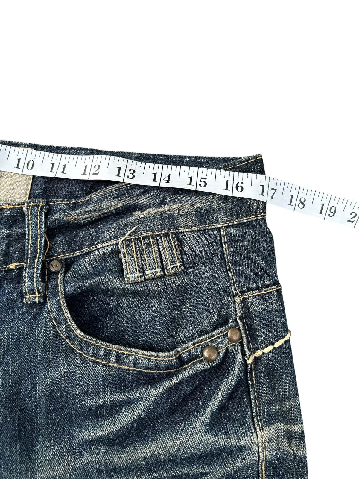 Kapital YOSHITOMO NARA LOLITA Exotic Vintage Rusty Faded Denim Jeans Size US 34 / EU 50 - 15 Thumbnail