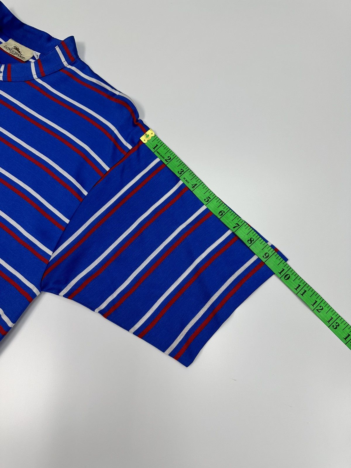 Longchamp Vintage Longchamp Paris Stripe TShirt A643 Size US M / EU 48-50 / 2 - 6 Thumbnail