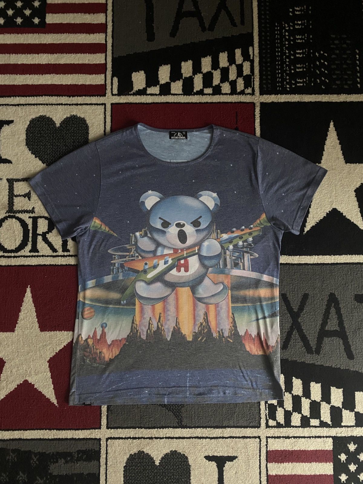 Hysteric Glamour Hysteric glamour bear space music special tee